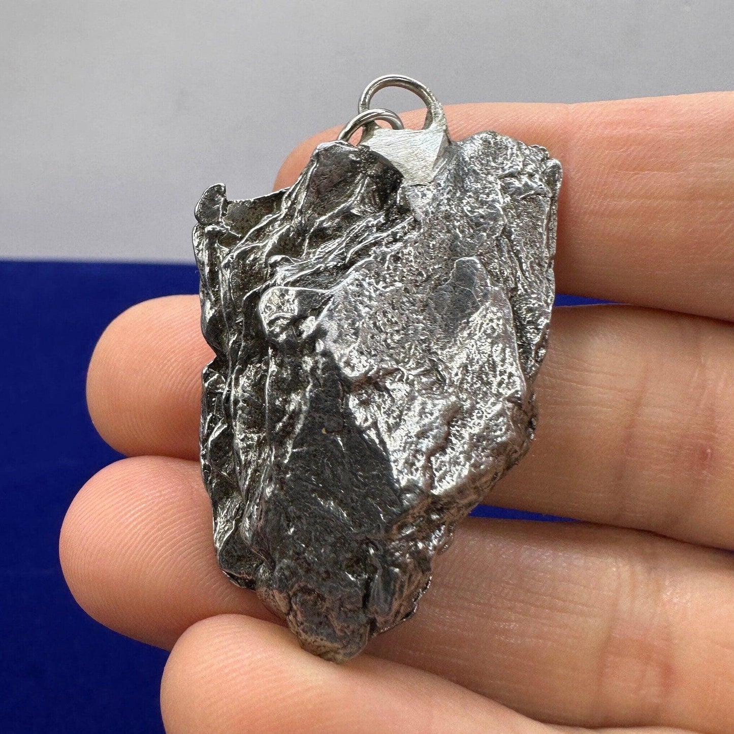 Beautiful Meteorite Campo del Cielo Pendant 34.51 grams, Astronomy Gift, Authentic Meteorite, Meteorite Jewelry, Meteorite Pendant, COA