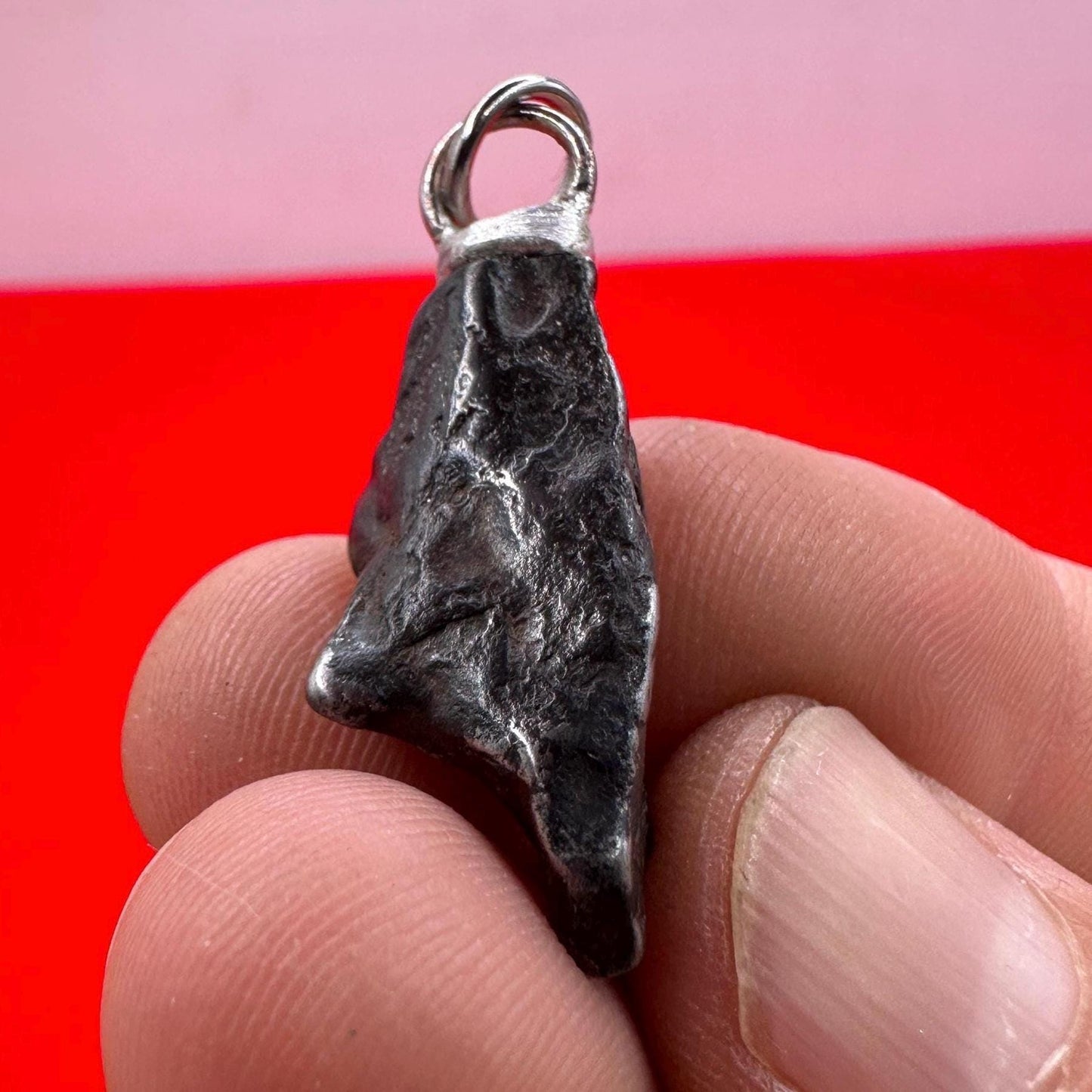 Agoudal Meteorite Pendant, Agoudal, Astronomy Gift, Space Gift, Iron Meteorite, Handmade Pendant, Authentic Iron Meteorite, 7.39 Grams