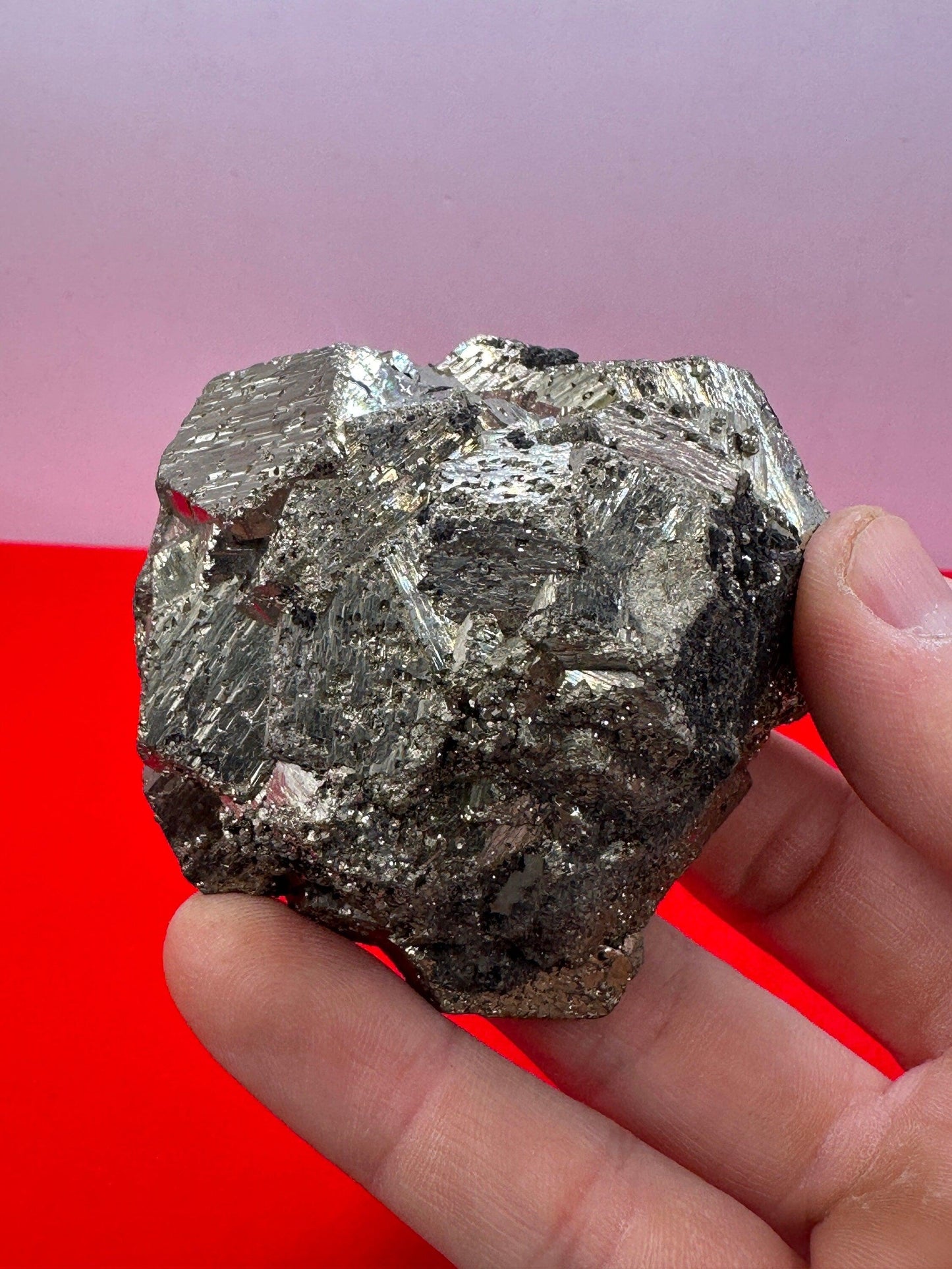 Beautiful Arizona Pyrite, Raw Pyrite, Balance, Heart, Arizona Pyrite, willpower, Rock Collecting, Fools Gold, 291.89 Grams|10.30 ounces