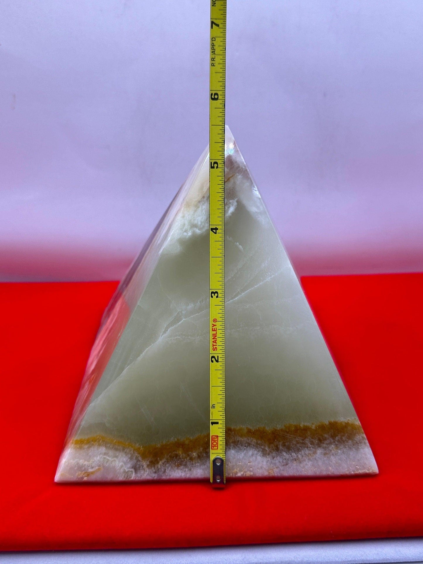 Beautiful High Quality Green Onyx Pyramid, Rock Collection, Home Decor, Office Decor, Reiki,Onyx, Heart Chakra, Energy Work, 4 lb 8.5 ounces