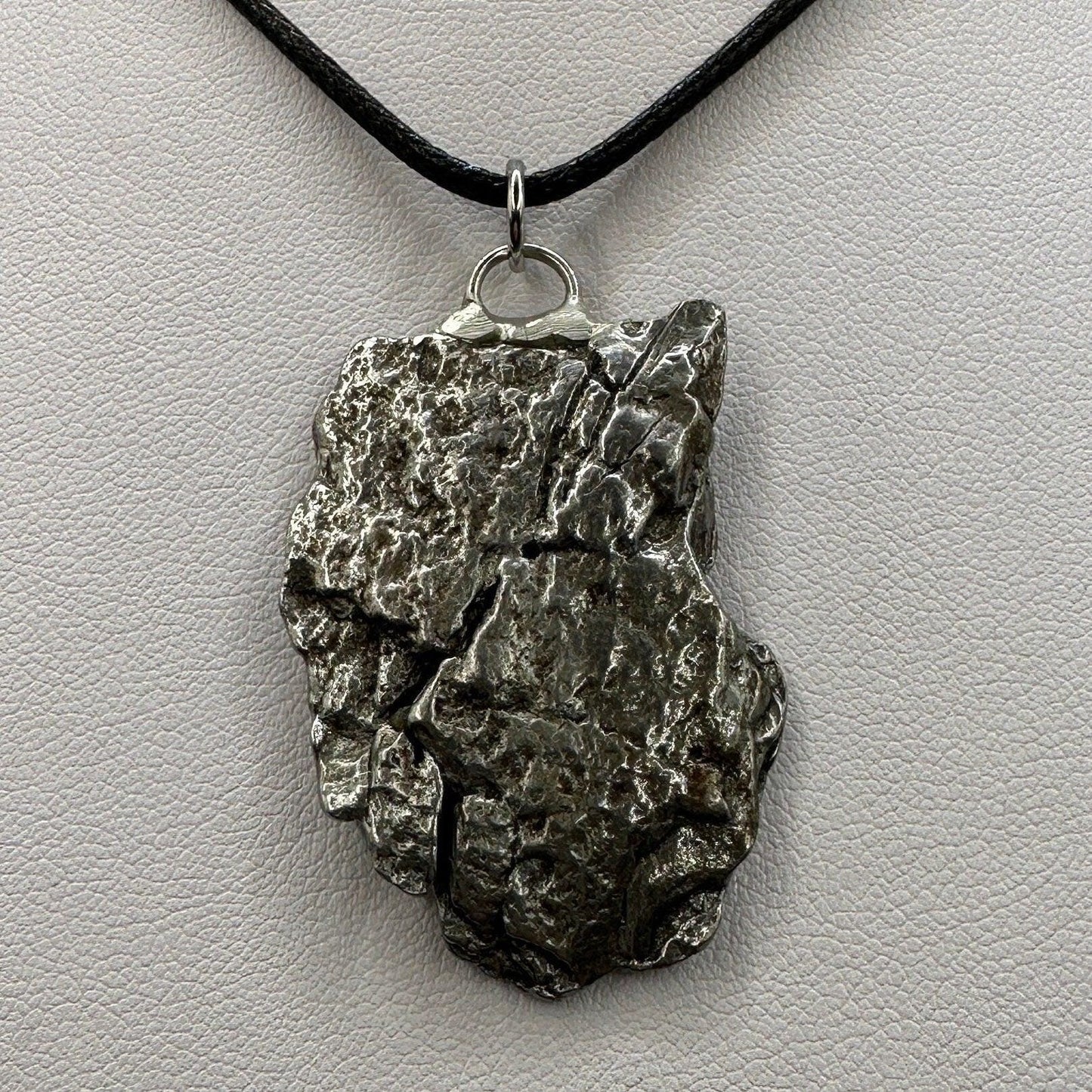 Beautiful Meteorite Campo del Cielo Pendant 19.62 grams, Astronomy Gift, Authentic Meteorite, Meteorite Jewelry, Meteorite Pendant, COA