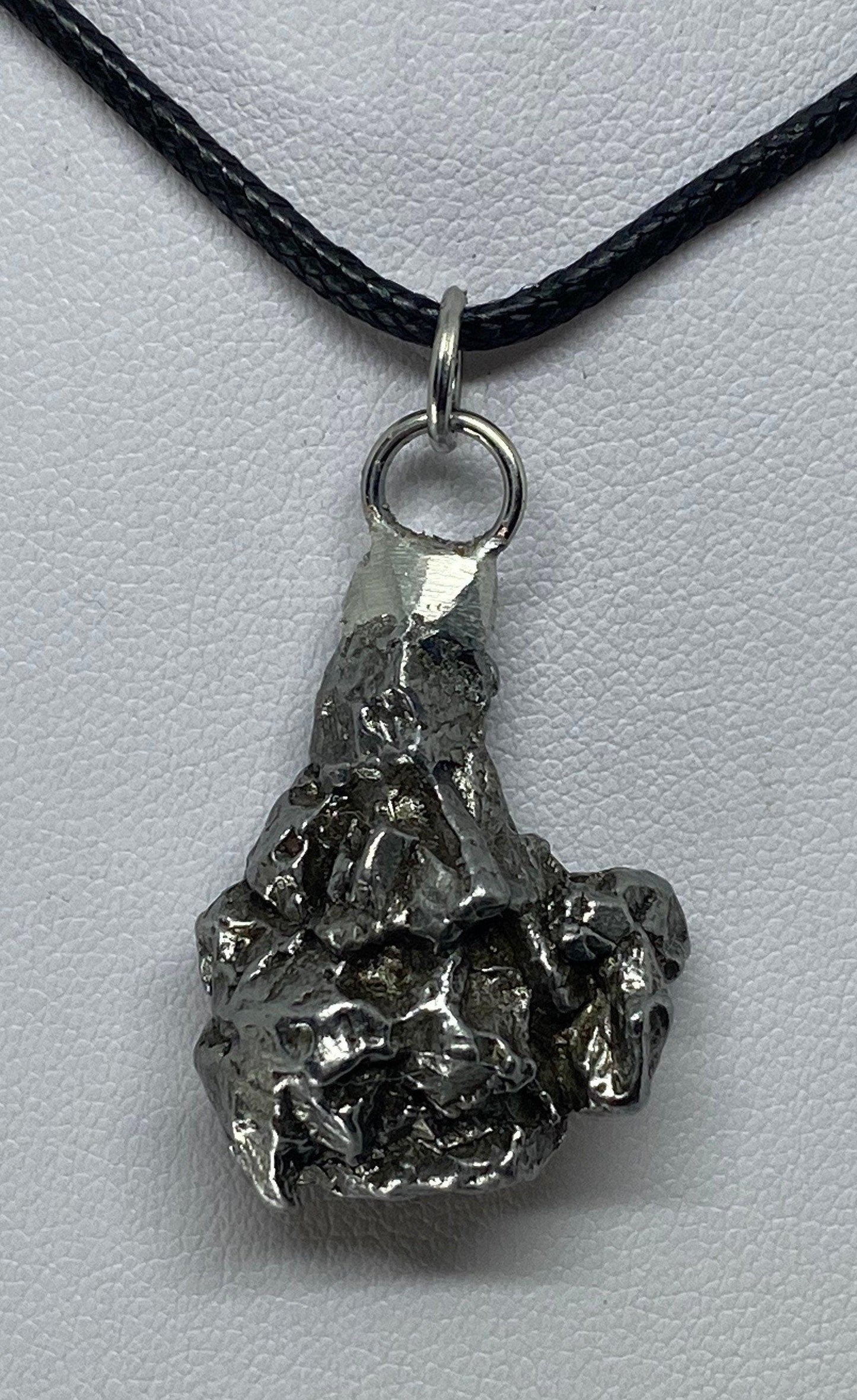 Meteorite Campo del Cielo Nugget Pendant 16.94 grams, unique shape, a gift from the cosmos