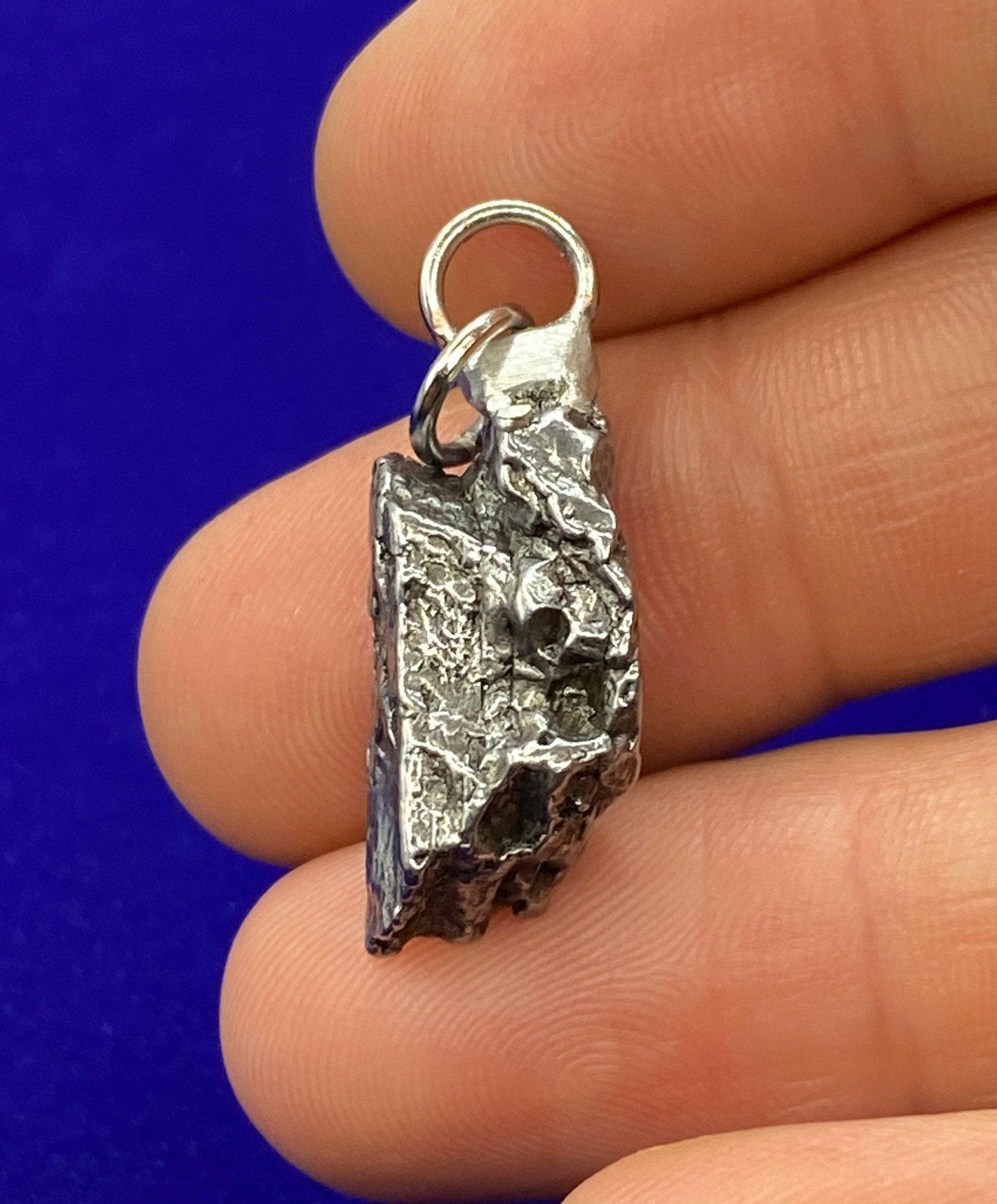 Rare Meteorite Campo del Cielo Pendant 7.92 grams, Beautiful and unique meteorite formation, Cosmos, Space Gift, Astronomy Gift