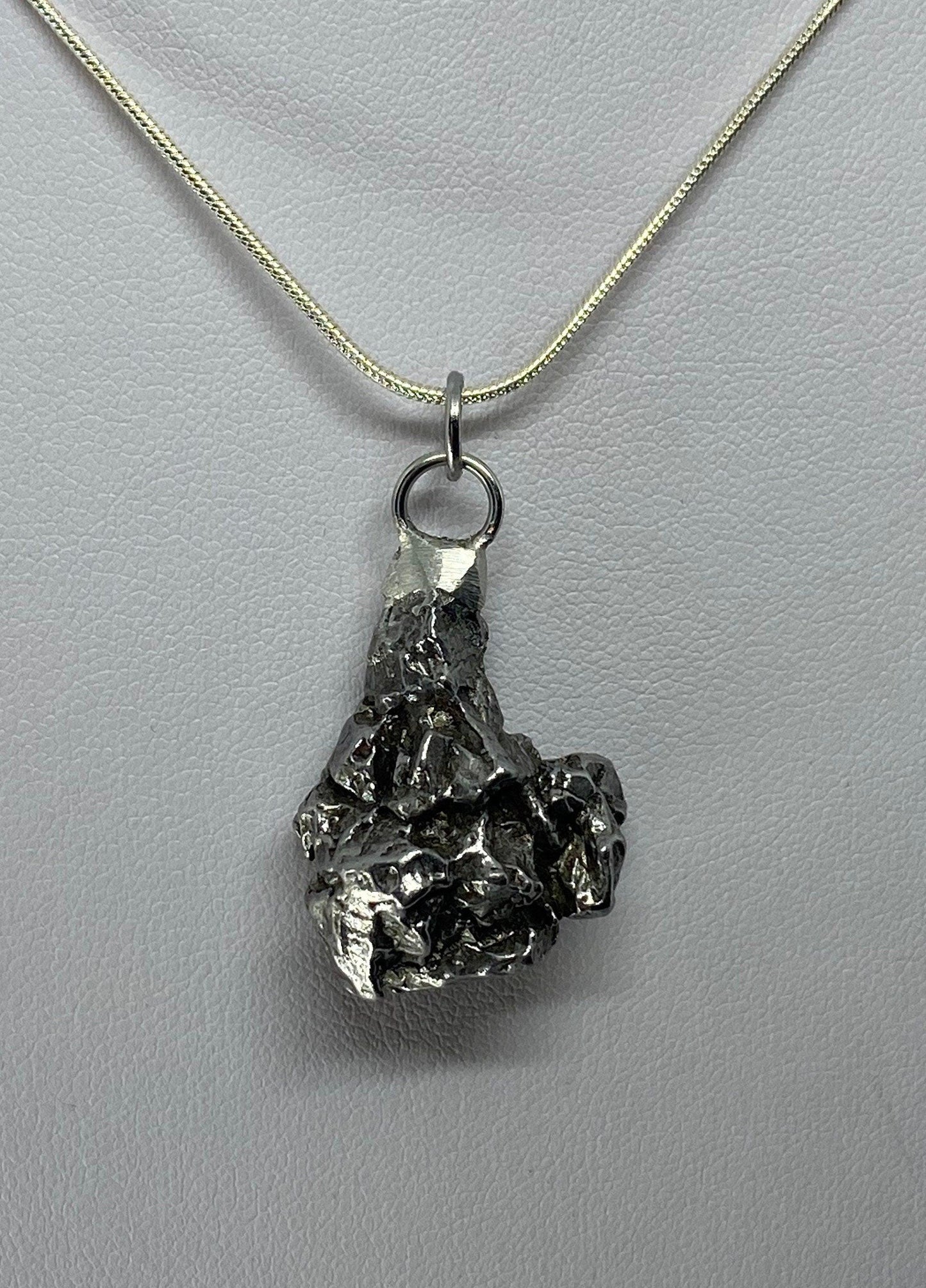 Meteorite Campo del Cielo Nugget Pendant 16.94 grams, unique shape, a gift from the cosmos