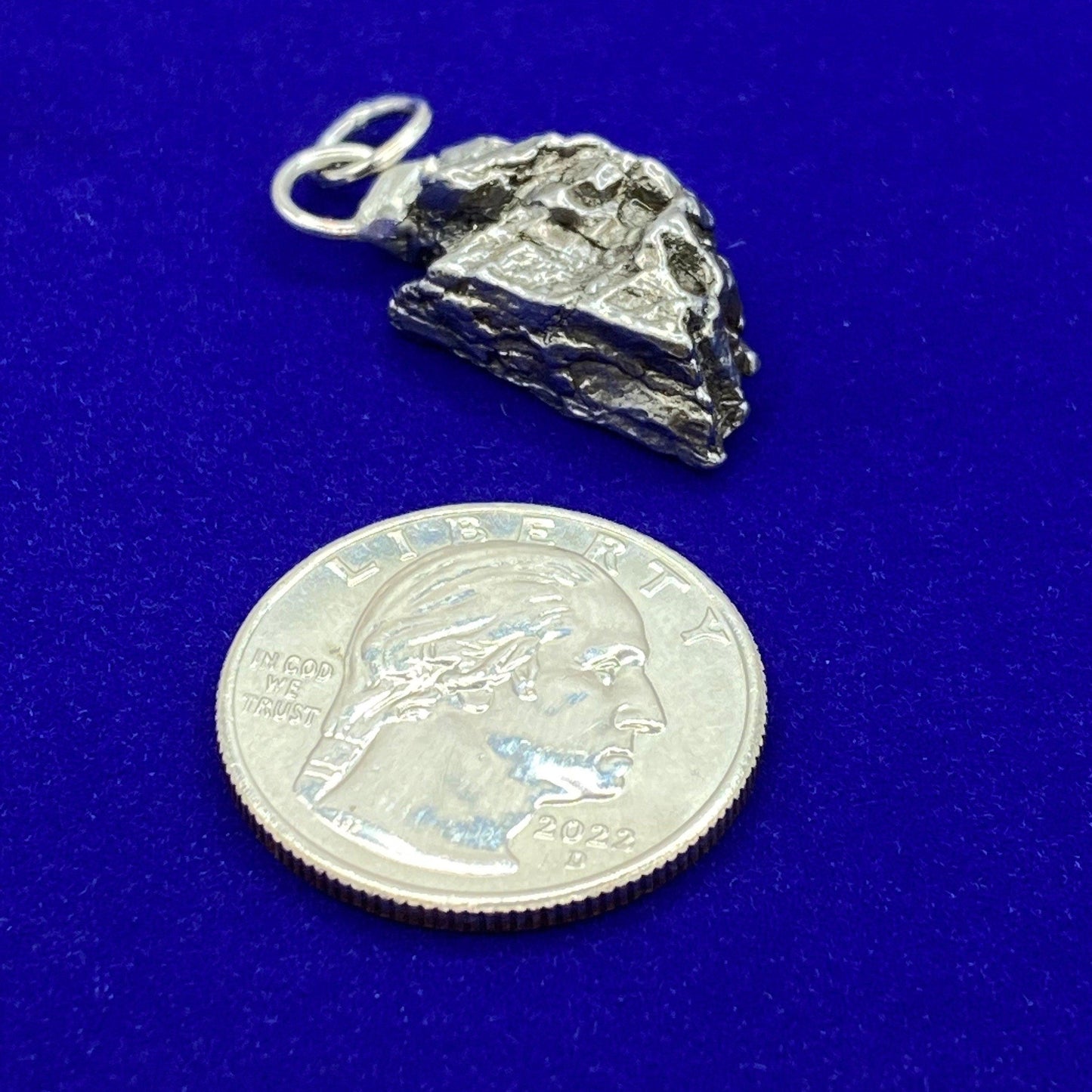 Rare Meteorite Campo del Cielo Pendant 7.92 grams, Beautiful and unique meteorite formation, Cosmos, Space Gift, Astronomy Gift