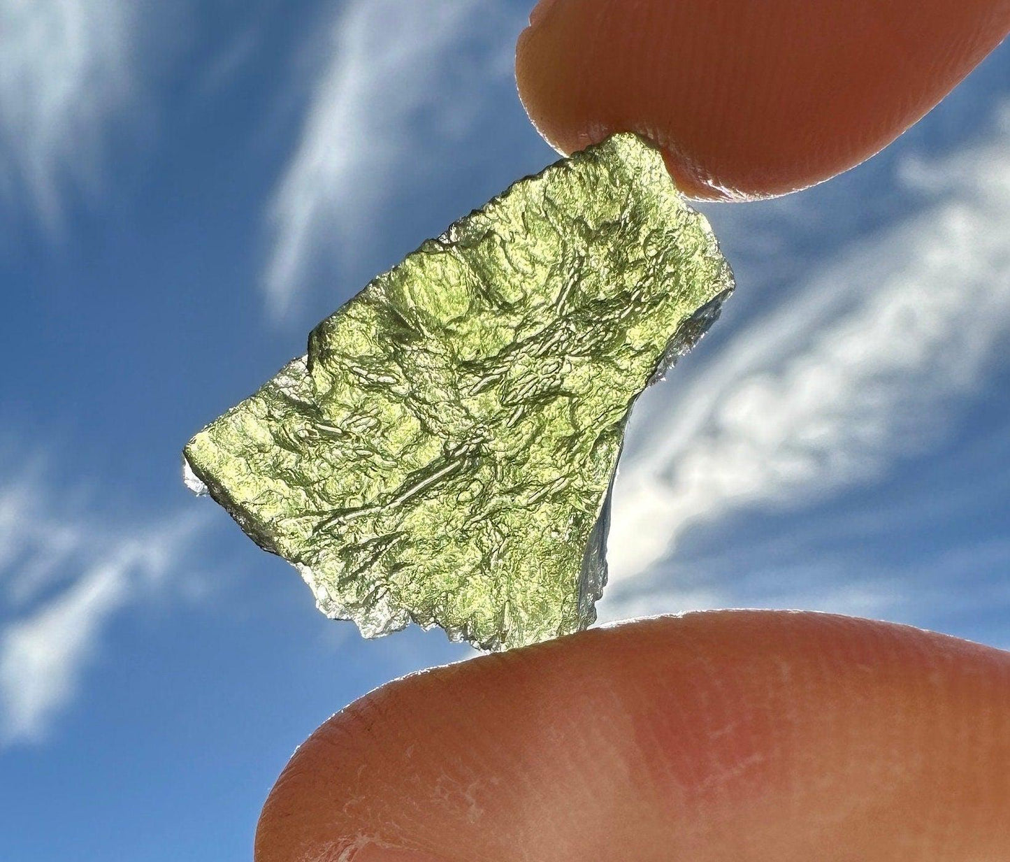 Moldavite Tektite Specimen, High Quality, Transformation, Manifestation, Reiki, Athentic, Moldavite Crystal, 2.56 grams|12.8 carats