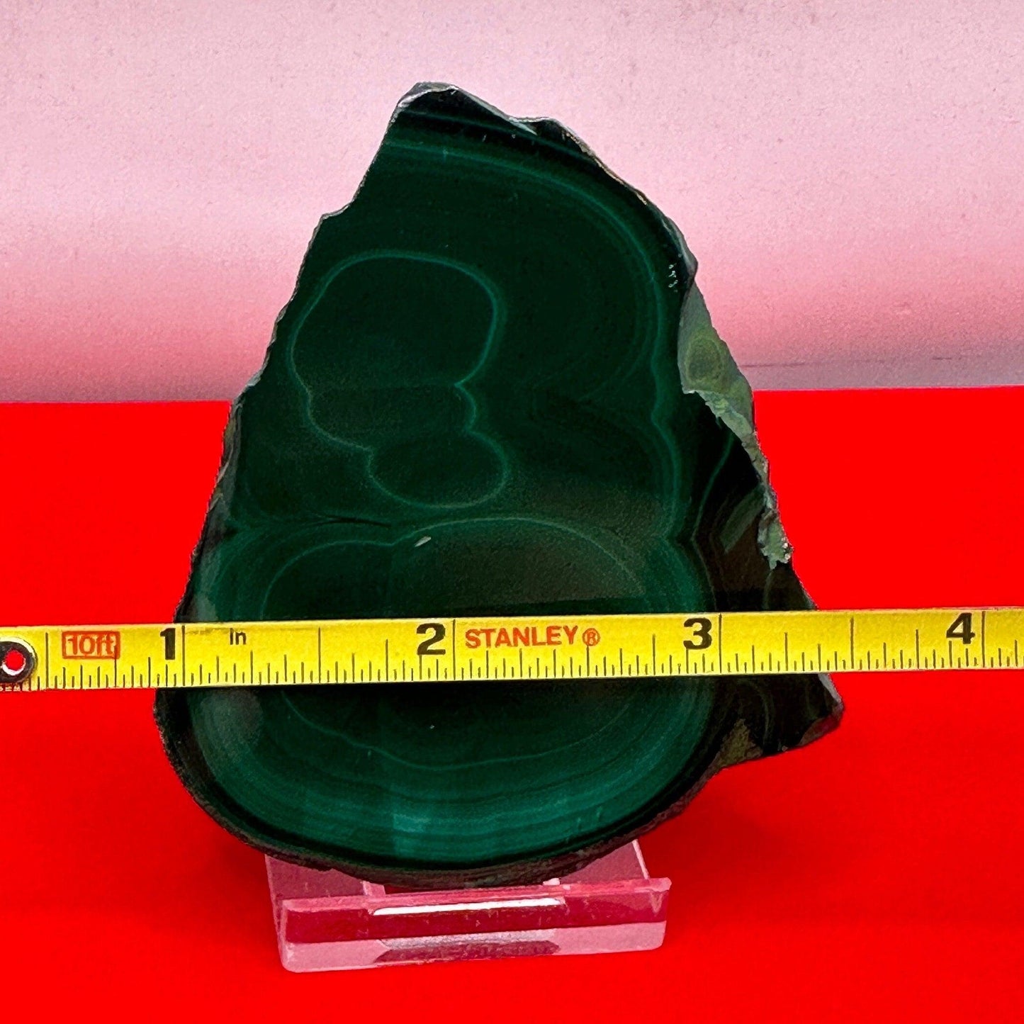 Polished Malachite Slice, High Quality Malachite, Excellent Quality Malachite Slab, Heart Chakra, Protection, Healing Stone, 97.53 grams