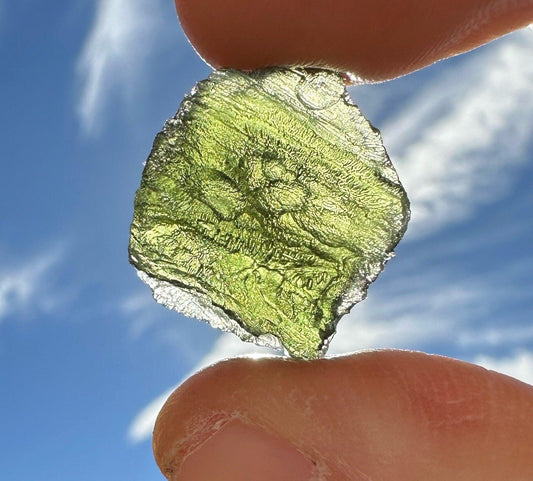 Moldavite Tektite Specimen, High Quality, Transformation, Manifestation, Reiki, Athentic, Moldavite Crystal, 4.27 grams|21.35 carats