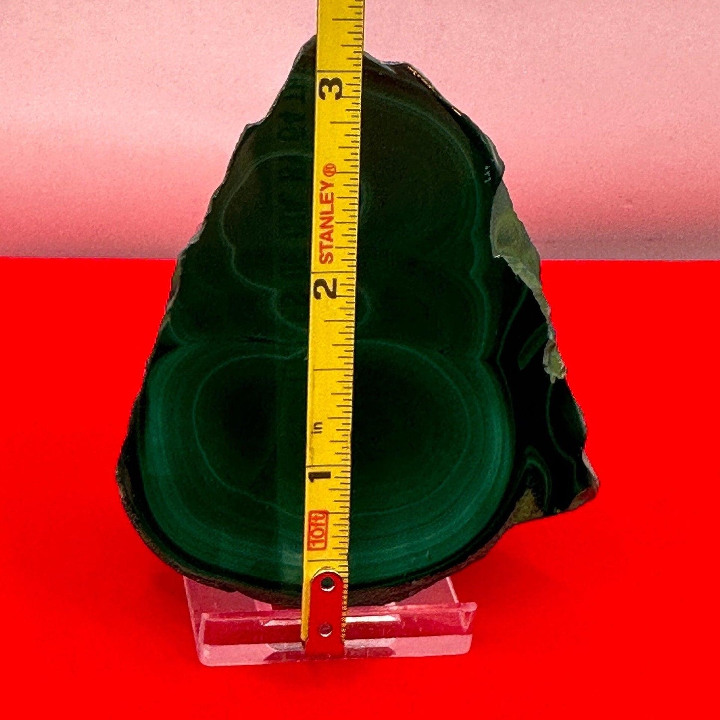 Polished Malachite Slice, High Quality Malachite, Excellent Quality Malachite Slab, Heart Chakra, Protection, Healing Stone, 97.53 grams