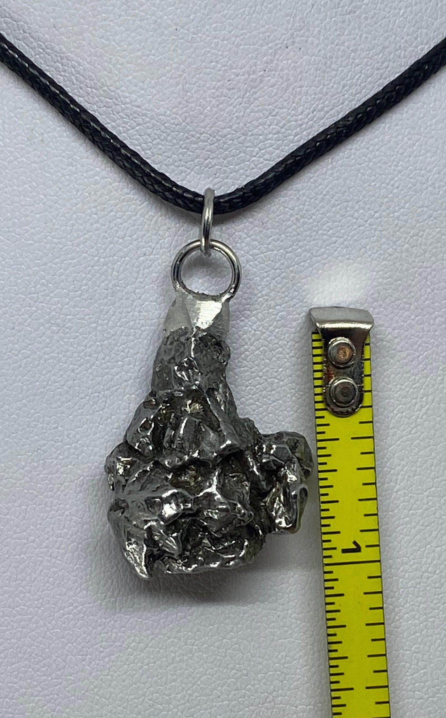 Meteorite Campo del Cielo Nugget Pendant 16.94 grams, unique shape, a gift from the cosmos