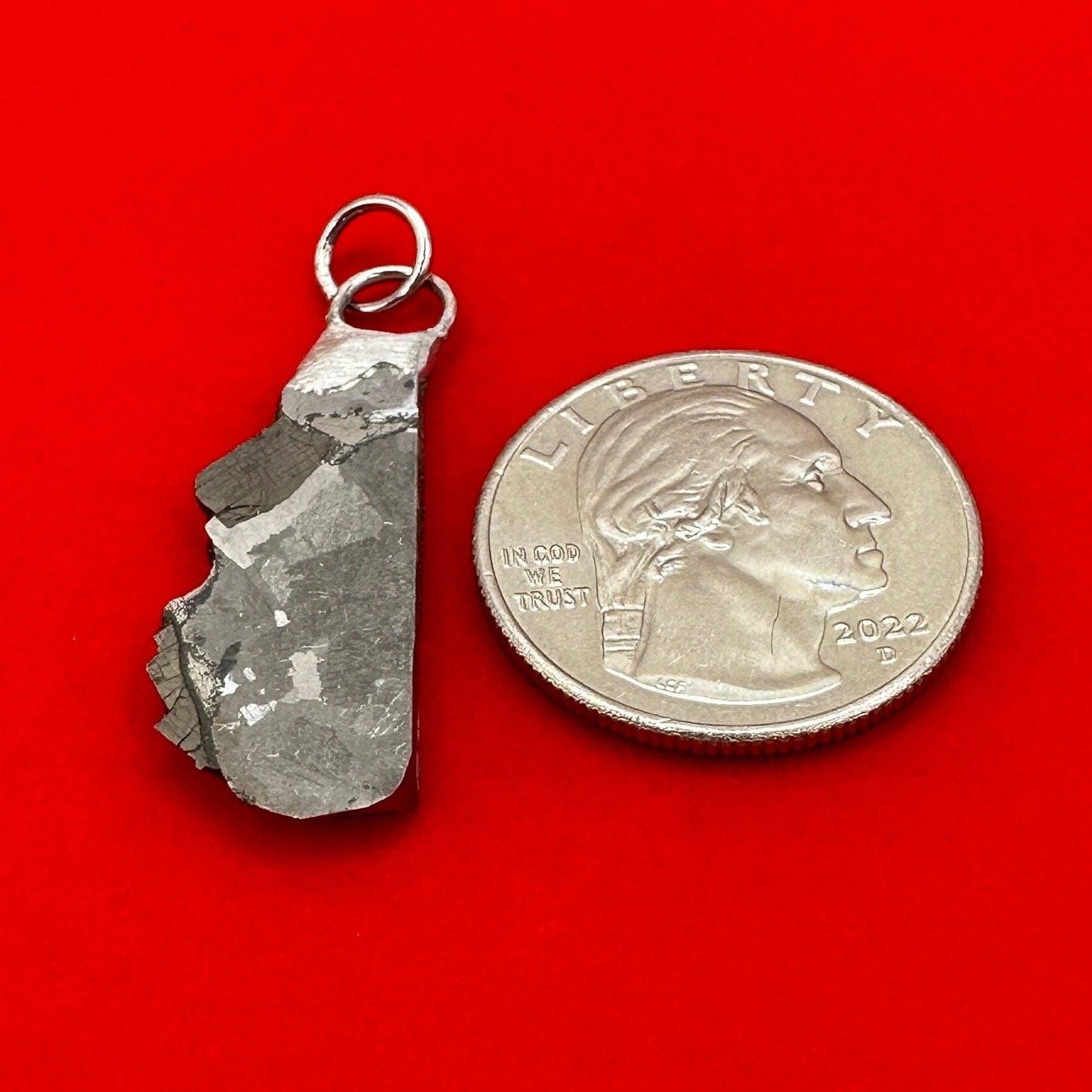 Meteorite Pendant Mundrabilla 4.19 grams, Australia, Genuine Meteorite, Astronomy Gift, Meteorite Pendant, Space Gift, Iron Meteorites