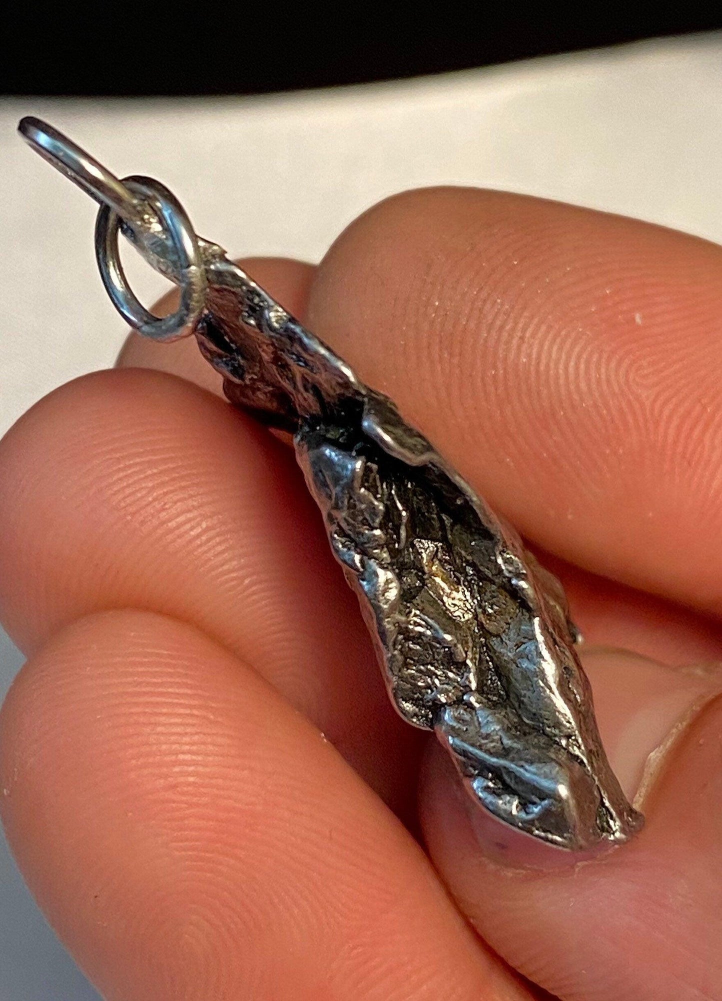 Meteorite Campo del Cielo Pendant 13.80 grams, a beautiful and unique shape, a gift from the cosmos