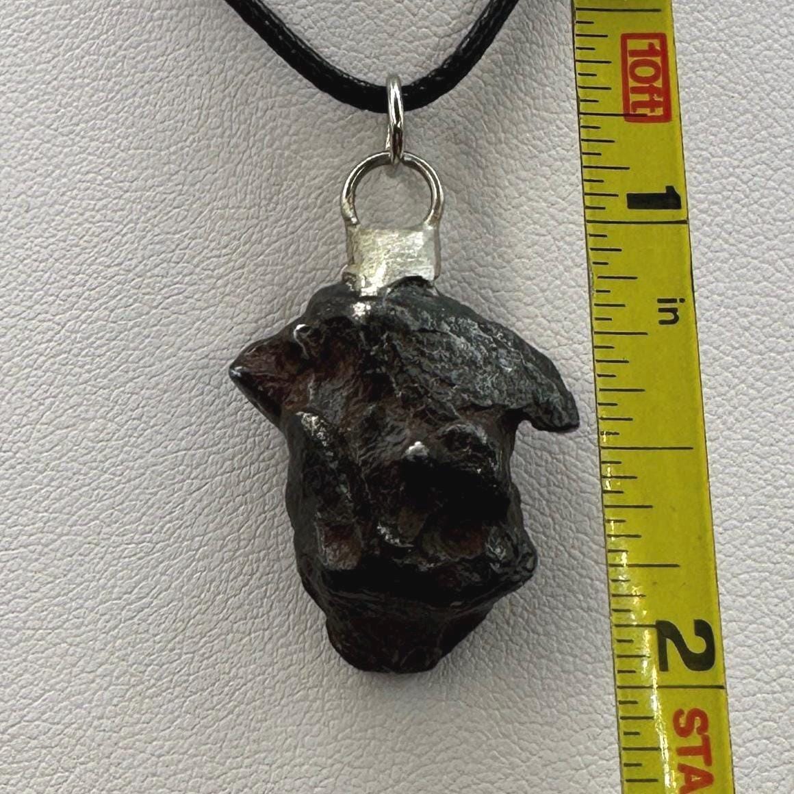 Rare Canyon Diablo Meteorite Pendant 15.51 grams, Beautiful and unique meteorite formation, Astronomy Gift, Space Gift, Iron Meteorite