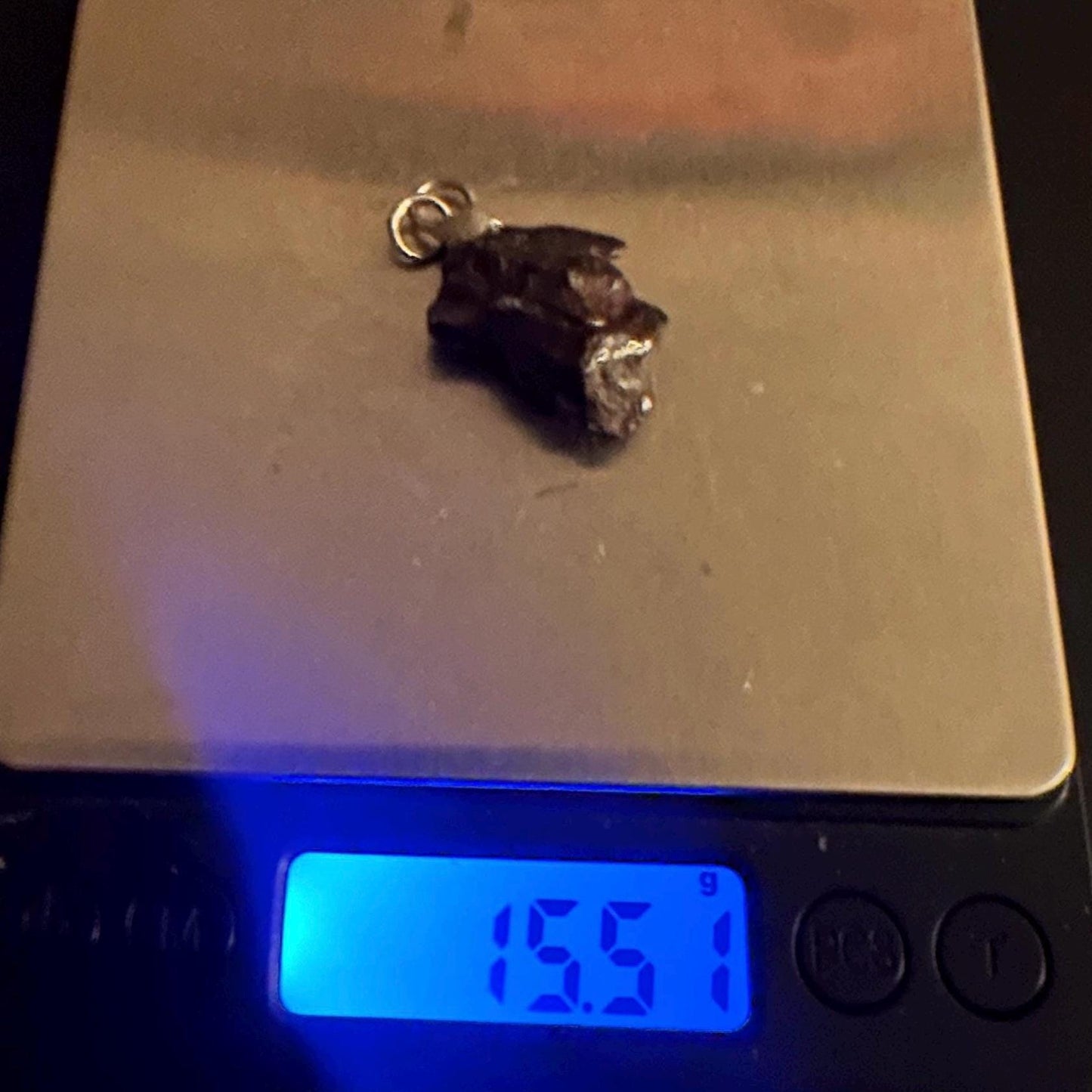 Rare Canyon Diablo Meteorite Pendant 15.51 grams, Beautiful and unique meteorite formation, Astronomy Gift, Space Gift, Iron Meteorite