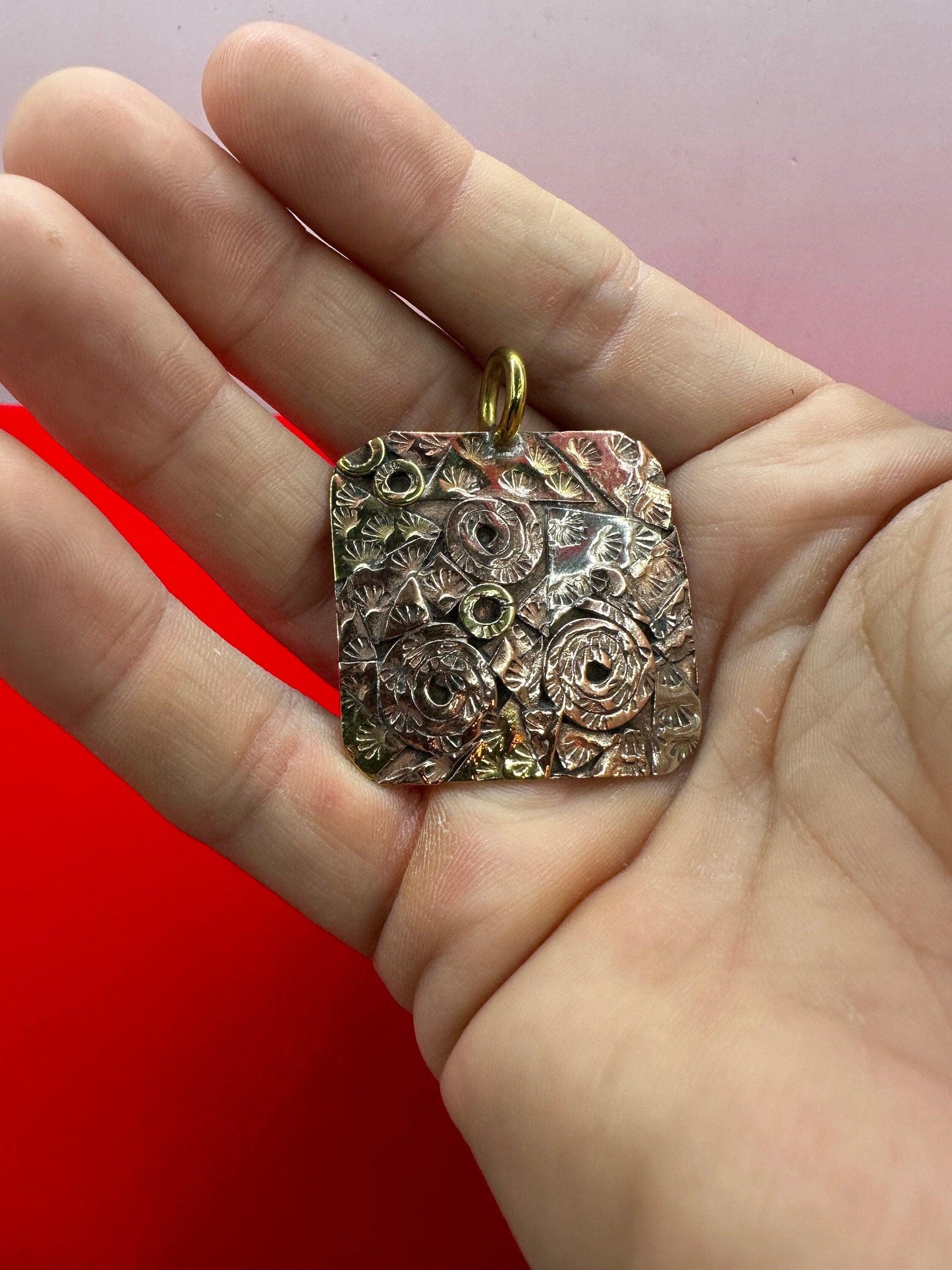 Beautiful Handmade Copper Pendant, Abstract Copper Jewelry, Copper Jewelry, Copper Pendant, Arizona Copper, 11.44 grams