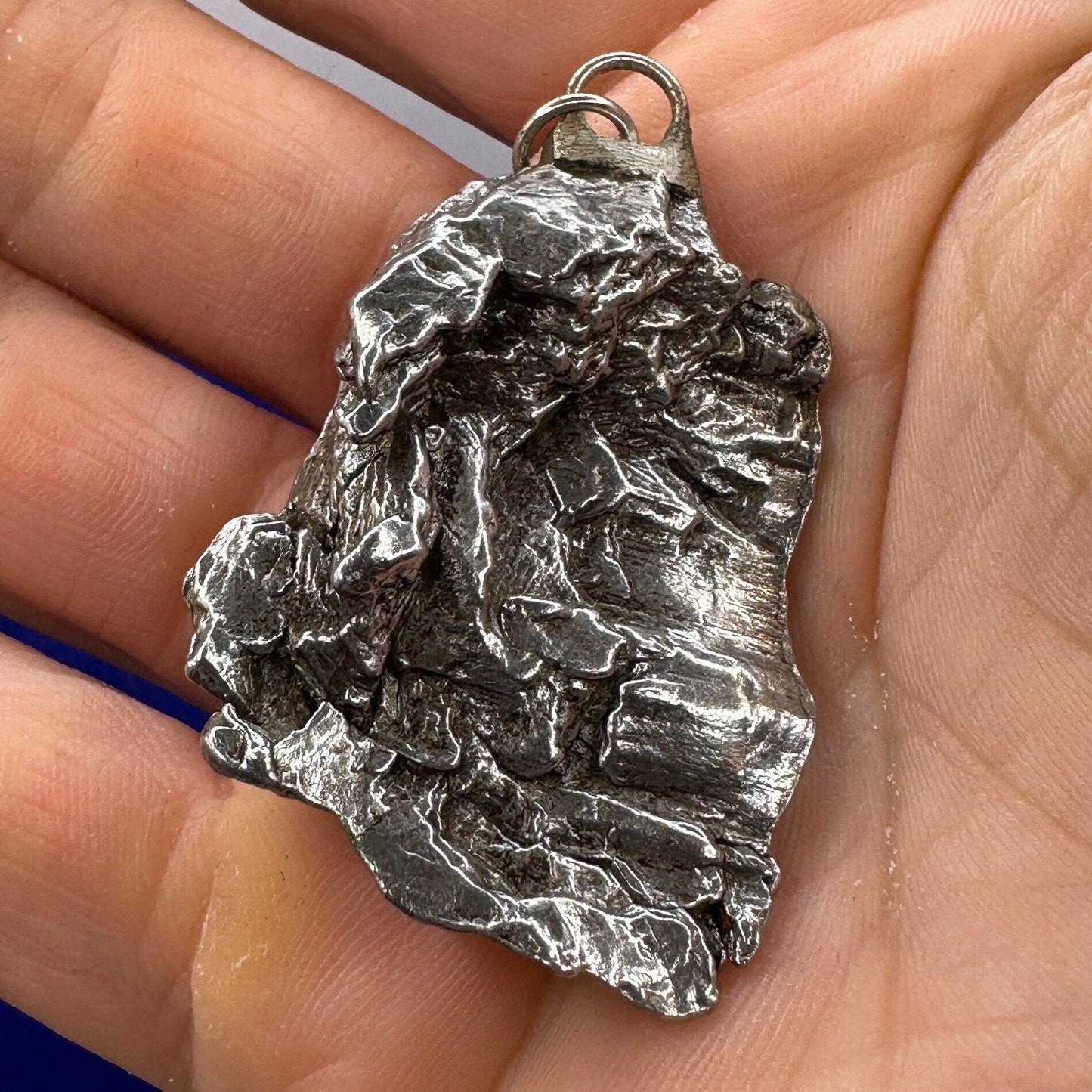 Beautiful Meteorite Campo del Cielo Pendant 38.01 grams, Astronomy Gift, Authentic Meteorite, Meteorite Jewelry, Meteorite Pendant, COA