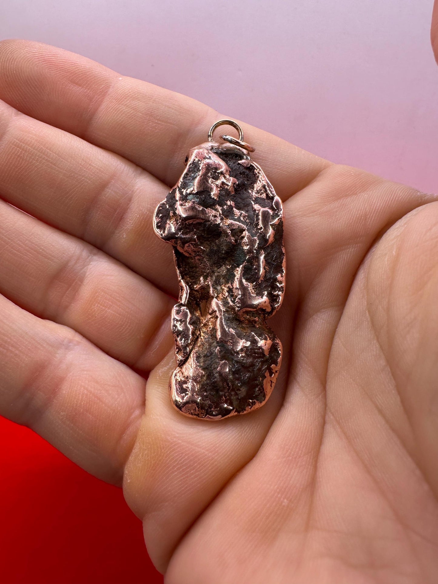 Copper Nugget Pendant, Copper Pendant, Michigan Copper, Michigan Float Copper, Handmade Pendant, Michigan Gift, Copper Jewelry, 27.42 grams