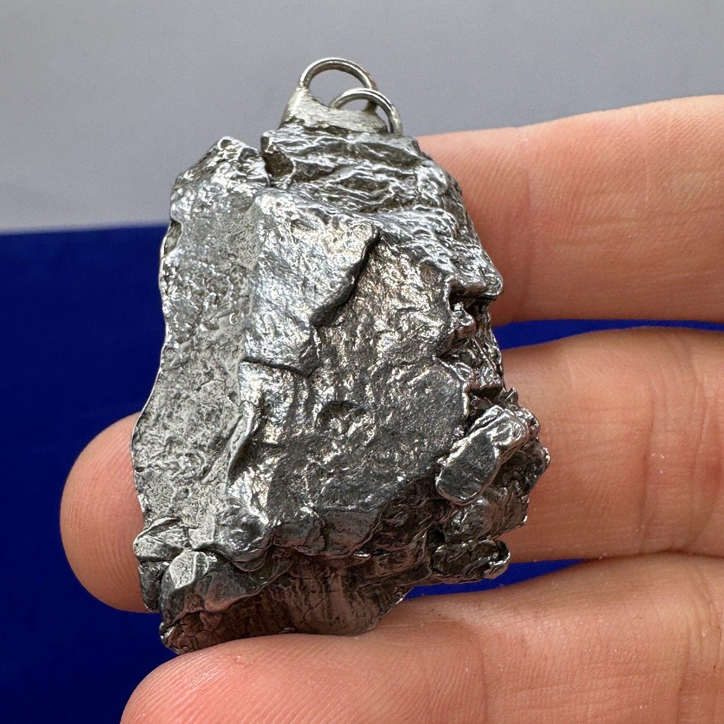 Beautiful Meteorite Campo del Cielo Pendant 38.01 grams, Astronomy Gift, Authentic Meteorite, Meteorite Jewelry, Meteorite Pendant, COA