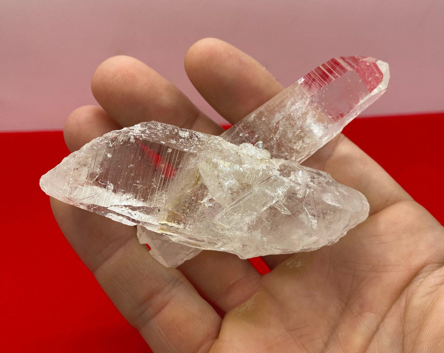 Lemurian Seed Crystal, Twin Crystal, Crystal, healing on all levels, Meditation, Reiki, Energy Healing, Rock Collection, 90.00 grams