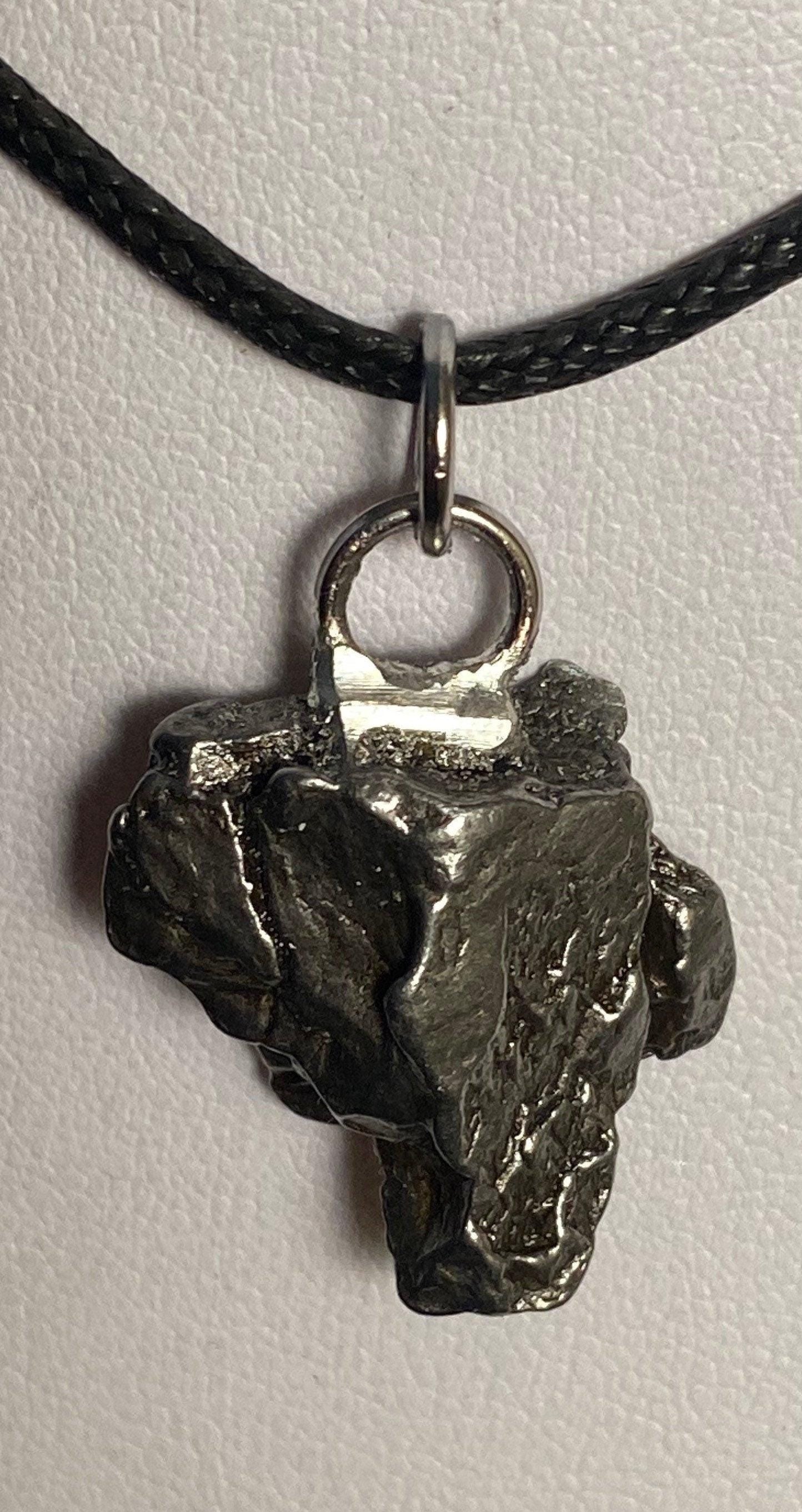 Campo del Cielo Meteorite Pendant 9.92 grams, smooth back, a gift from the cosmos