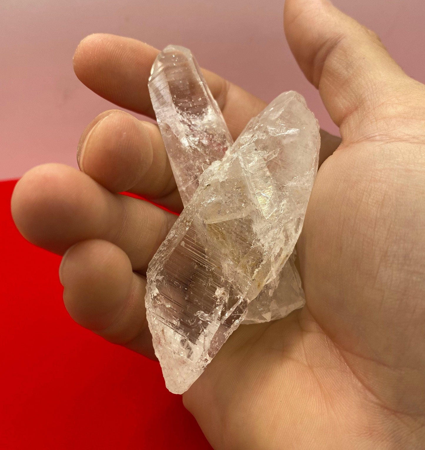 Lemurian Seed Crystal, Twin Crystal, Crystal, healing on all levels, Meditation, Reiki, Energy Healing, Rock Collection, 90.00 grams