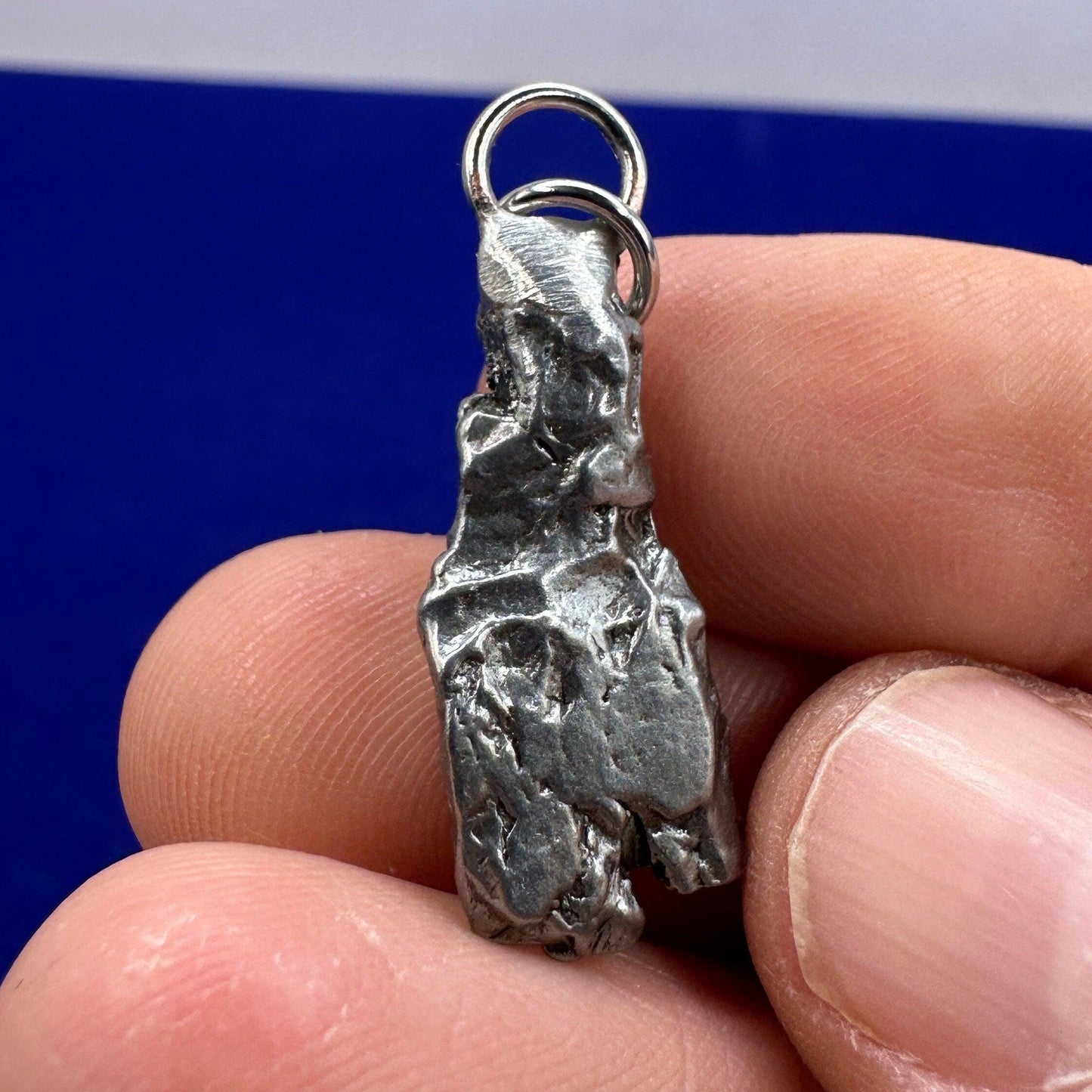 Beautiful Meteorite Campo del Cielo Pendant 5.69 grams, Astronomy Gift, Authentic Meteorite, Meteorite Jewelry, Meteorite Pendant, COA