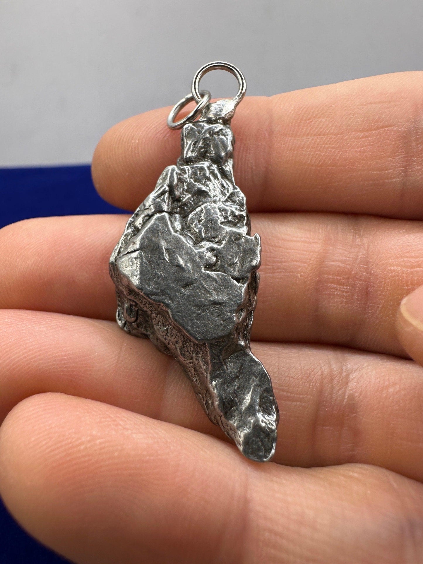 Beautiful Meteorite Campo del Cielo Pendant 17.03 grams, Astronomy Gift, Authentic Meteorite, Meteorite Jewelry, Meteorite Pendant, COA