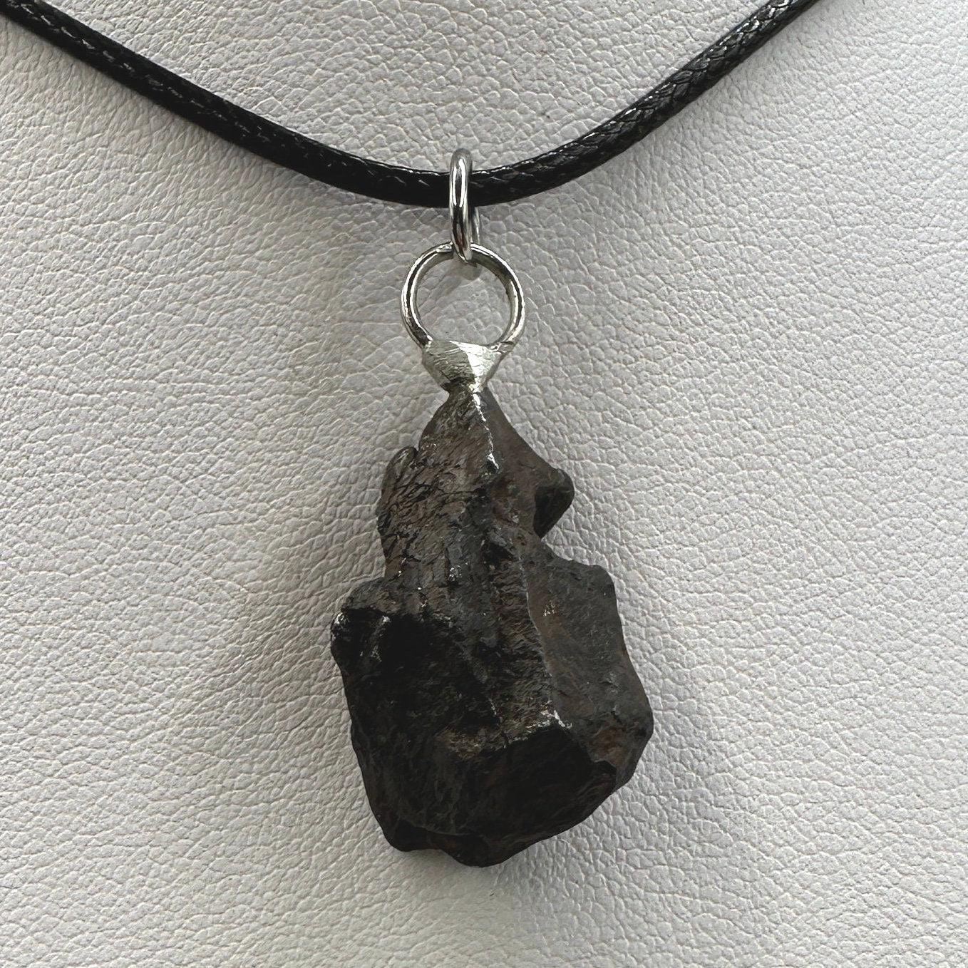 Rare Canyon Diablo Meteorite Pendant 9.74 grams, Beautiful and unique meteorite formation, Astronomy Gift, Space Gift, Iron Meteorite