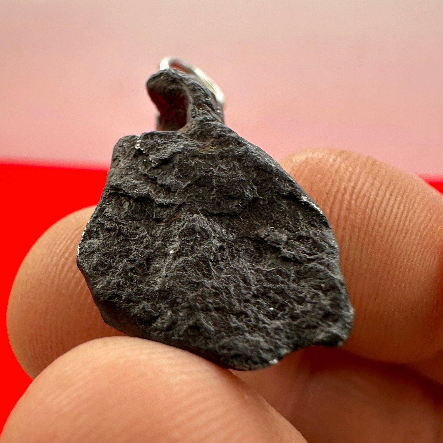 Rare Canyon Diablo Meteorite Pendant 9.74 grams, Beautiful and unique meteorite formation, Astronomy Gift, Space Gift, Iron Meteorite