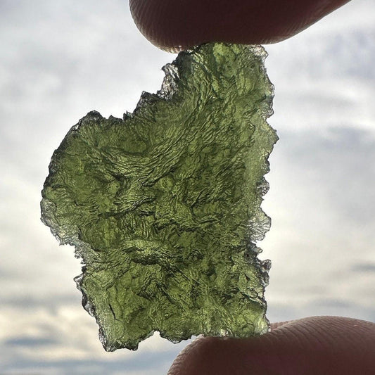 Moldavite Tektite Specimen, Authentic Moldavite, Transformation, Manifestation, Reiki, Authentic Moldavite Specimen, 7.40 grams|37 carats