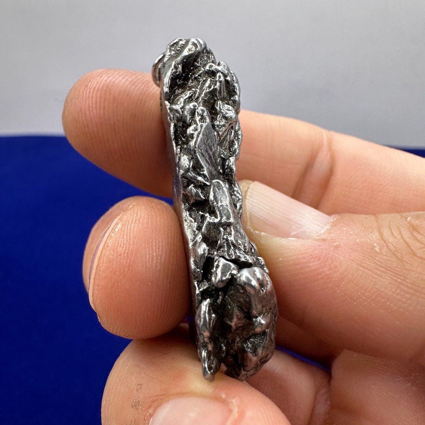 Beautiful Meteorite Campo del Cielo Pendant 34.89 grams, Astronomy Gift, Authentic Meteorite, Meteorite Jewelry, Meteorite Pendant, COA