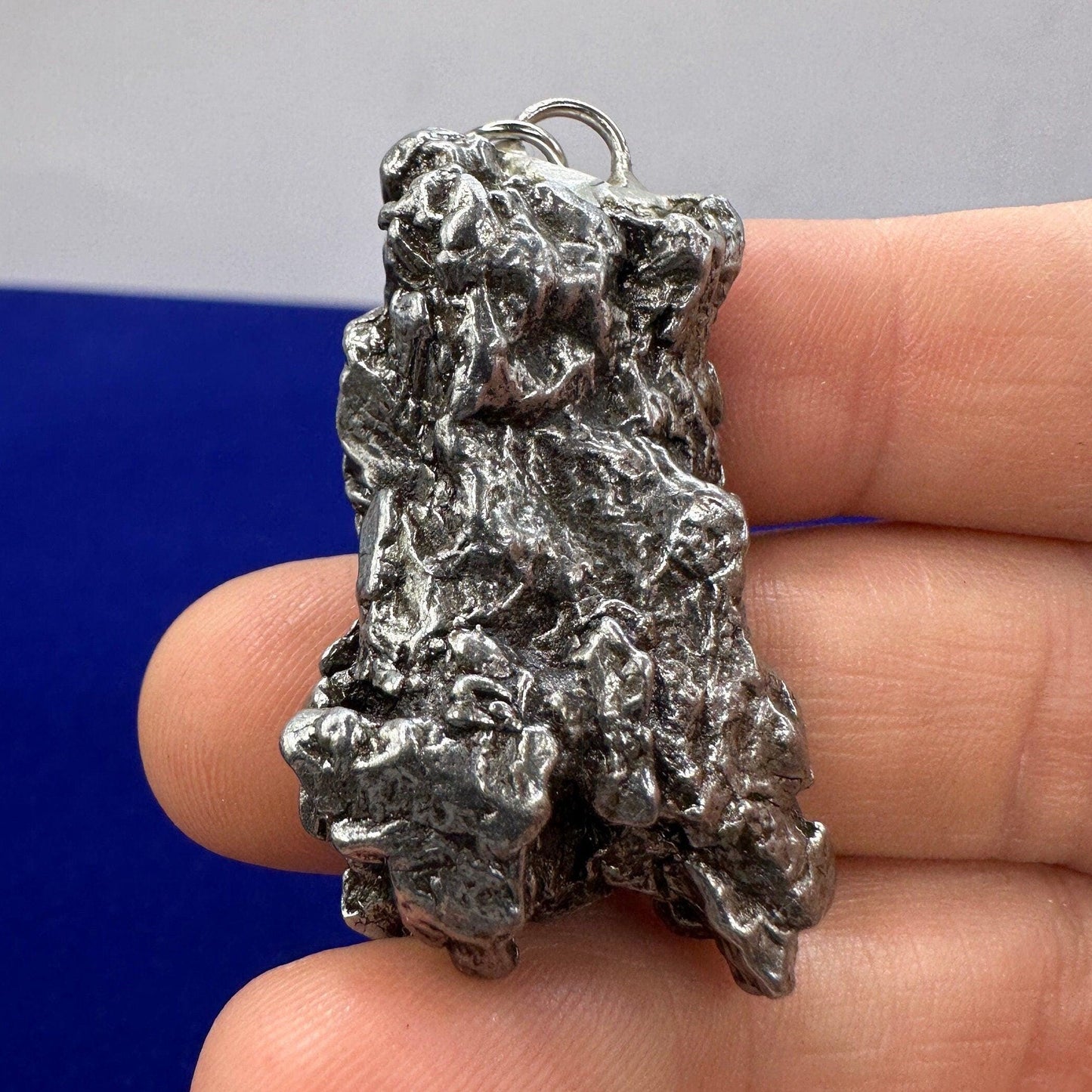 Beautiful Meteorite Campo del Cielo Pendant 34.89 grams, Astronomy Gift, Authentic Meteorite, Meteorite Jewelry, Meteorite Pendant, COA