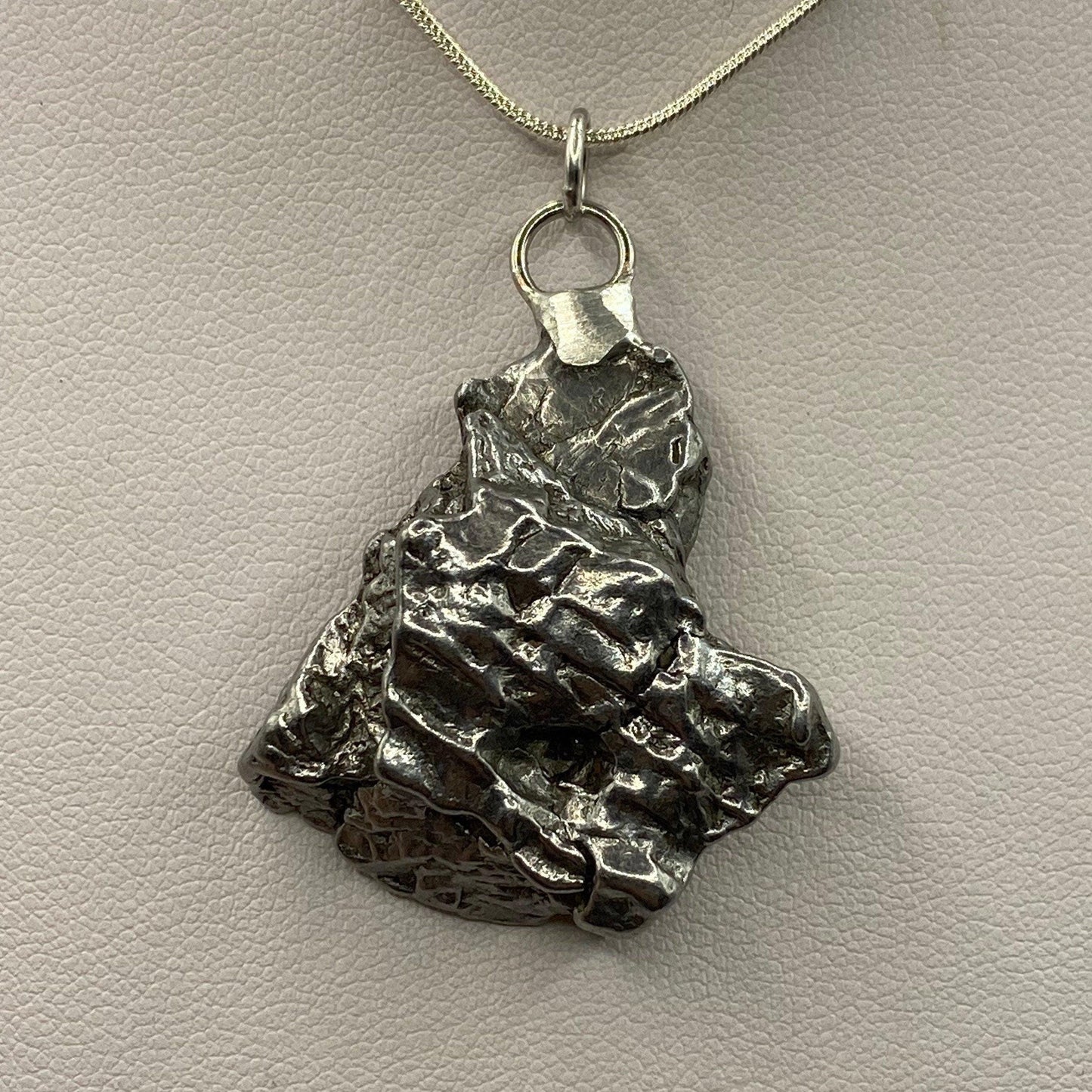 Unique Campo del Cielo Meteorite Pendant, Genuine Meteorite, Astronomy Gift, Space gift, Reiki, Meteorite Pendant, Iron Meteorite, 28.62g