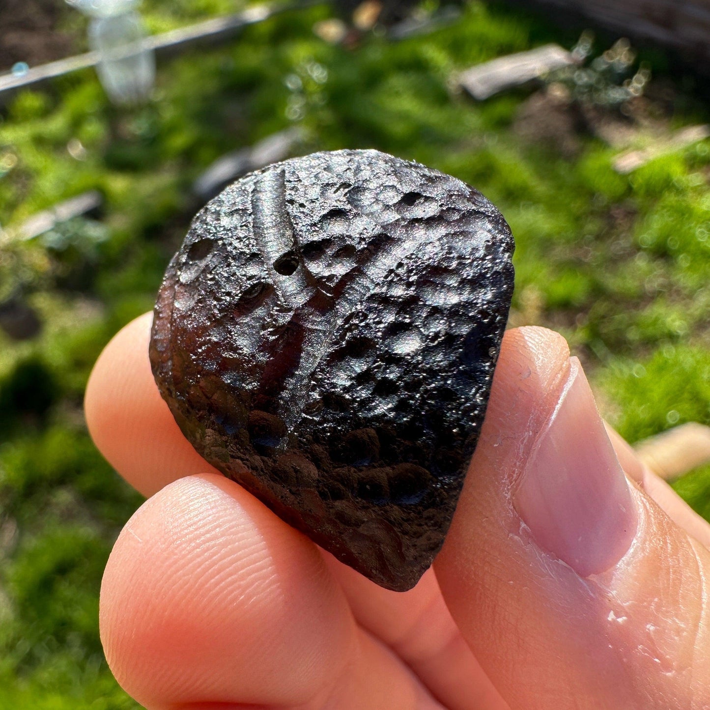 Colombianite Specimen, Beautiful and Translucent, Shamanic, Tektite, Pseudotektite, Obsidian, Healing Energy, Metaphysical, 17.69  grams