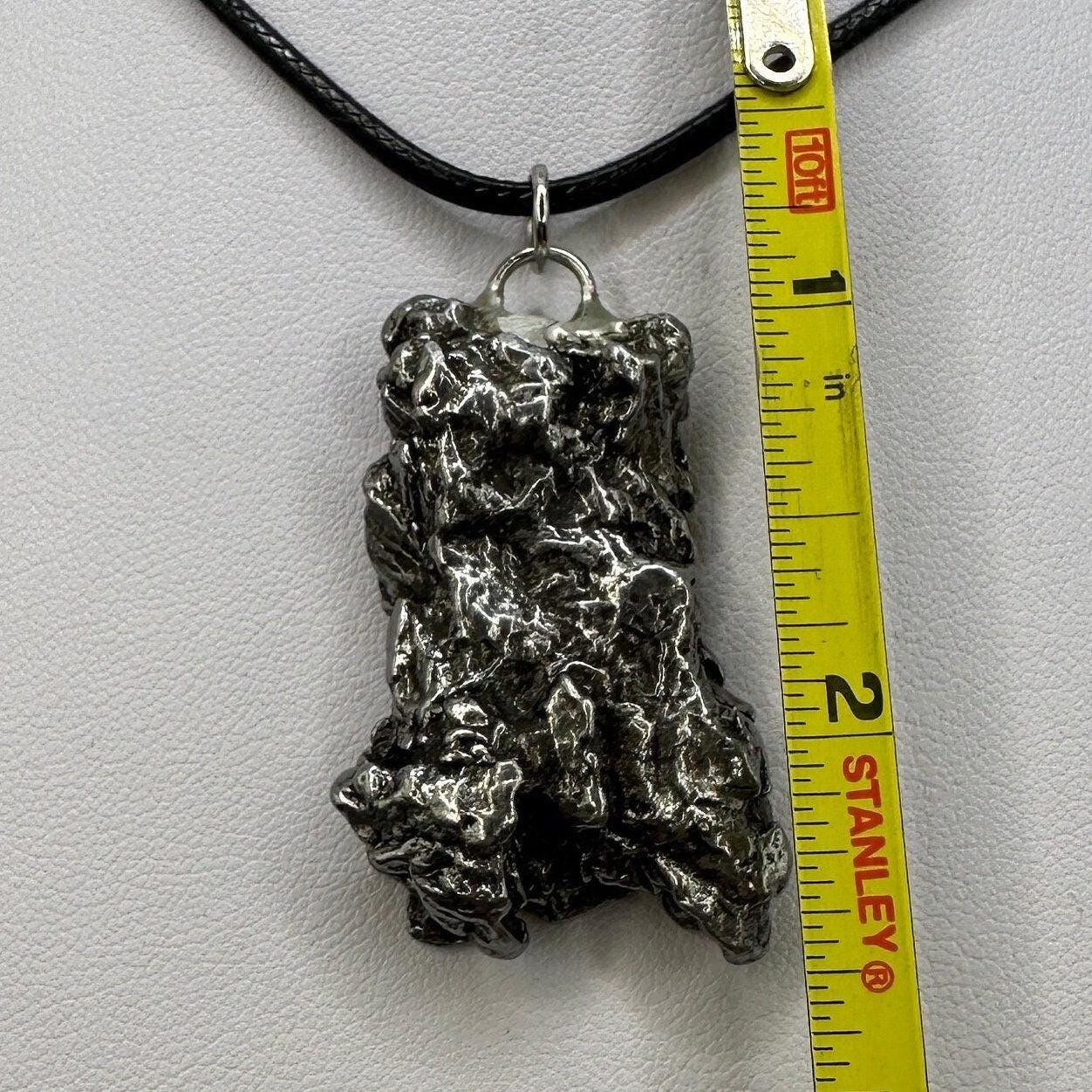 Beautiful Meteorite Campo del Cielo Pendant 34.89 grams, Astronomy Gift, Authentic Meteorite, Meteorite Jewelry, Meteorite Pendant, COA