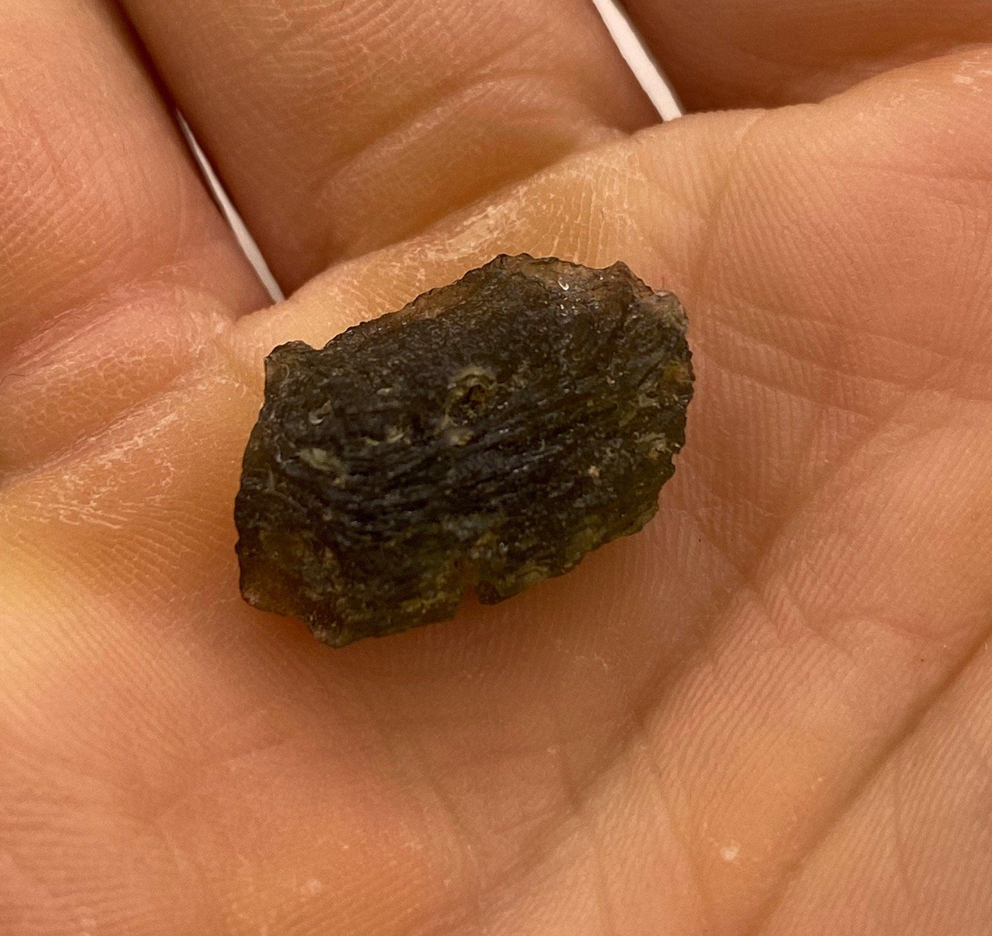 Moldavite Tektite Specimen, High Quality, Transformation, Manifestation, Rock Collection, Reiki, Energy Work, Moldavite Crystal, 2.18 grams