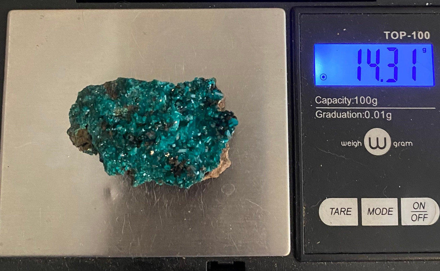 Dioptase, Dioptase Crystal, Deep Emerald Green Color, Authentic, Congo, Reiki, Heart Chakra, Compassion, Financial Abundance, 14.31 grams