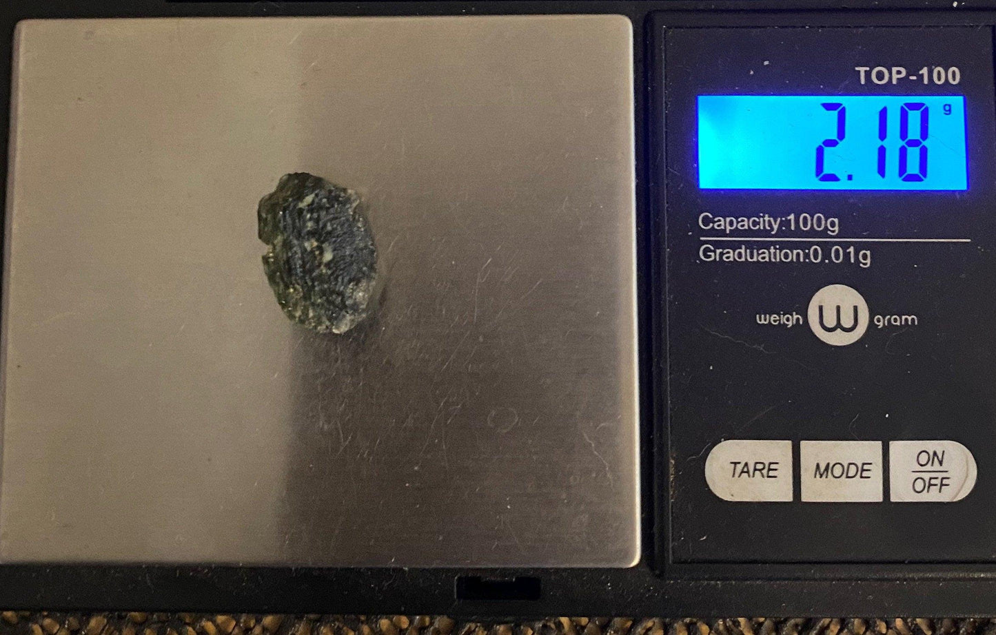 Moldavite Tektite Specimen, High Quality, Transformation, Manifestation, Rock Collection, Reiki, Energy Work, Moldavite Crystal, 2.18 grams