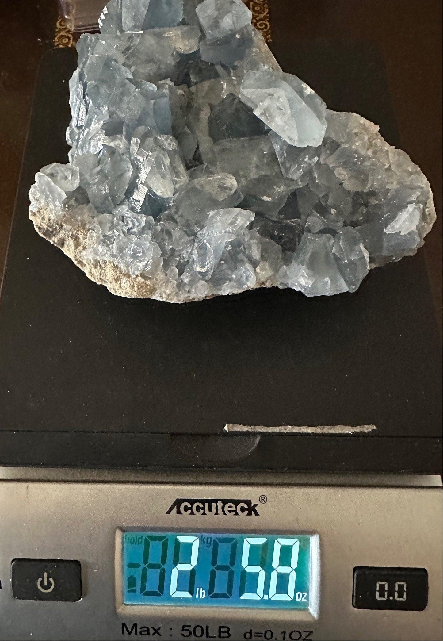 Beautiful Celestite Crystal Cluster, Natural Celestite Crystal Formation, Home Decor, Crystal Collection, Madagascar Celestite, 2 lbs 5.8 oz