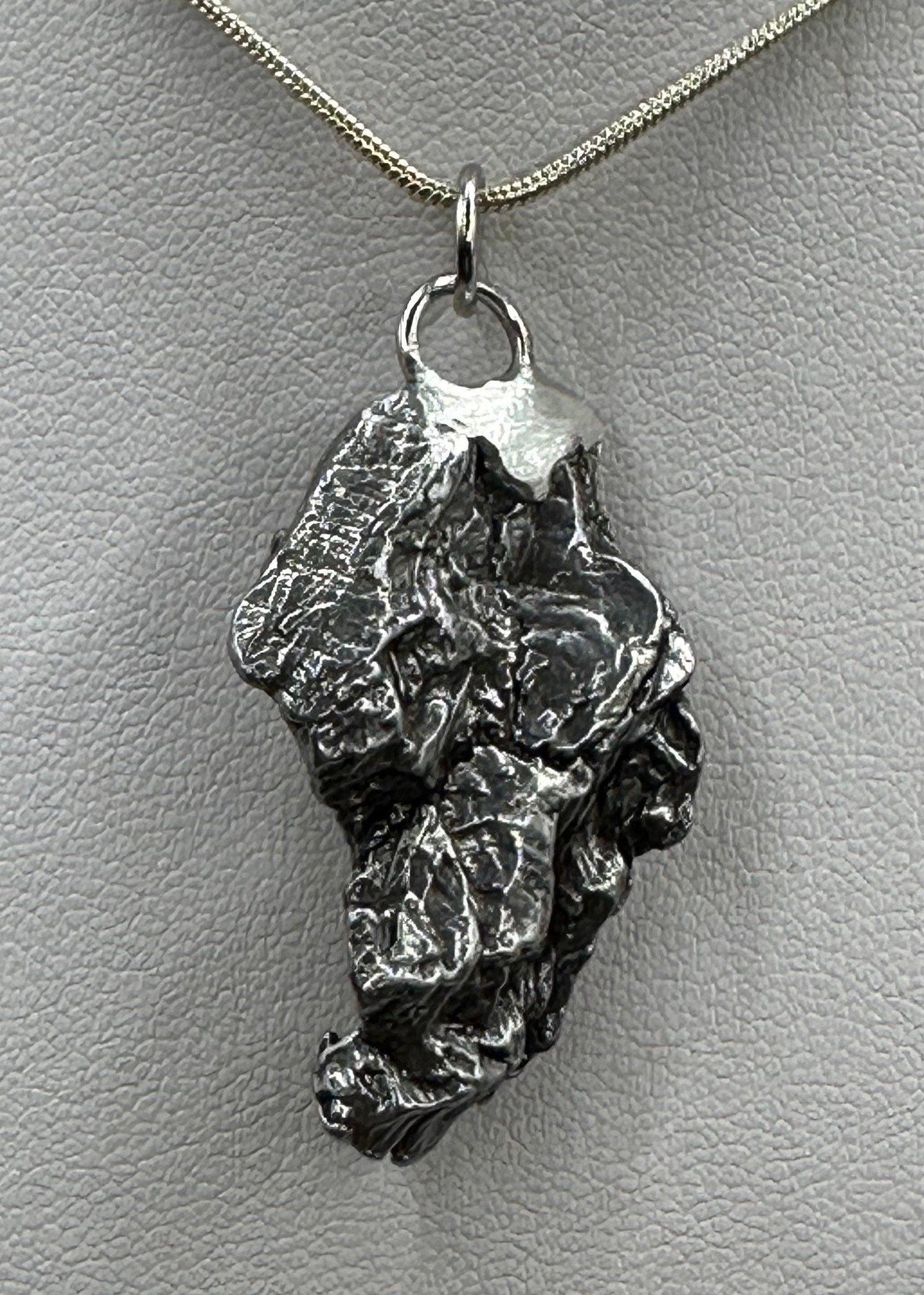 Unique and Rare Campo del Cielo Meteorite Nugget Pendant, 17.15 grams, Astronomy Gift, Authentic Meteorite, Space Gift, Space Jewelry, Reiki