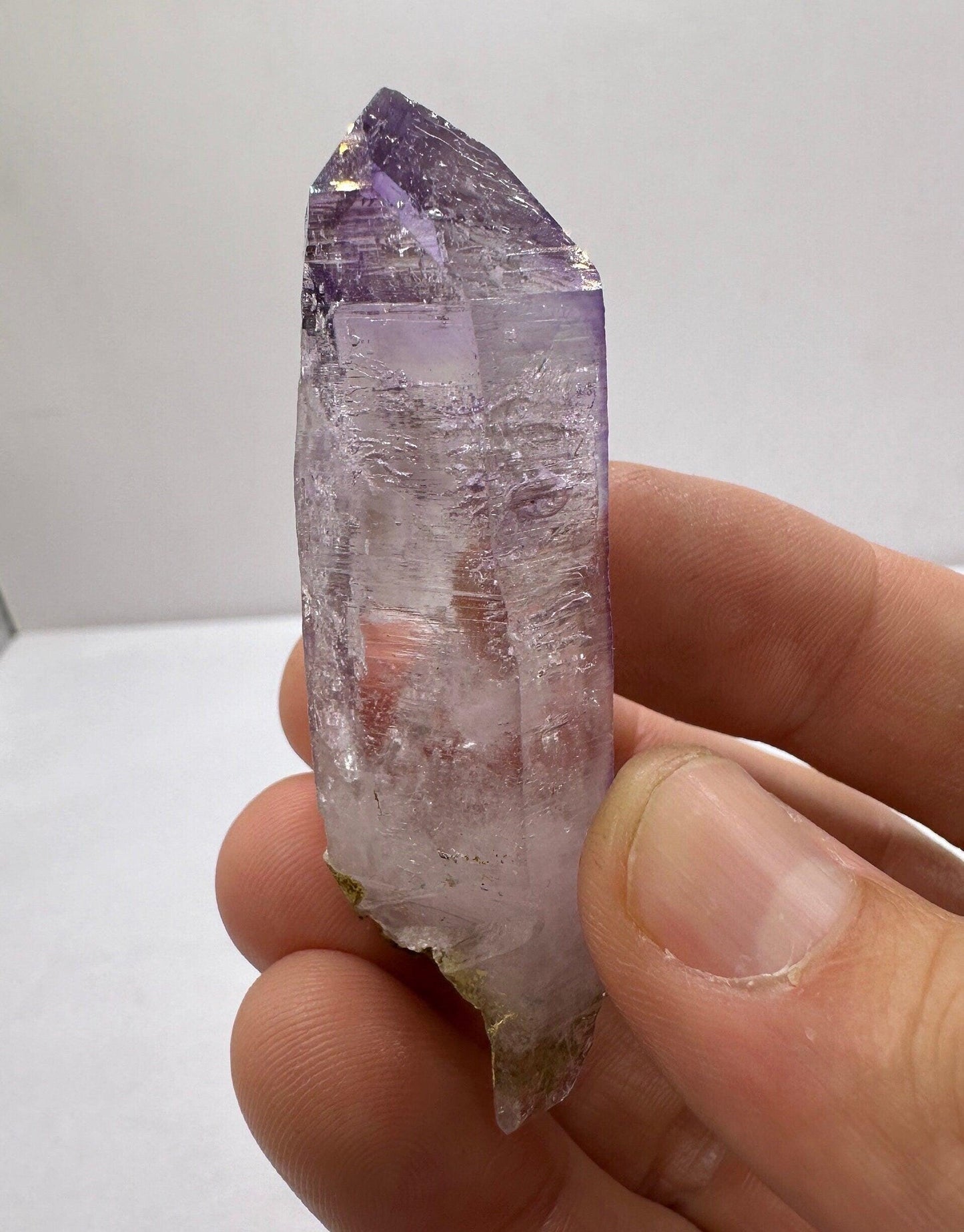 Vera Cruz Amethyst Crystal, Phantom Quartz, Vera Cruz, Crystal Point, Crystals, Crystal Collection, Brazil, Reiki Healing, 33.36 Grams