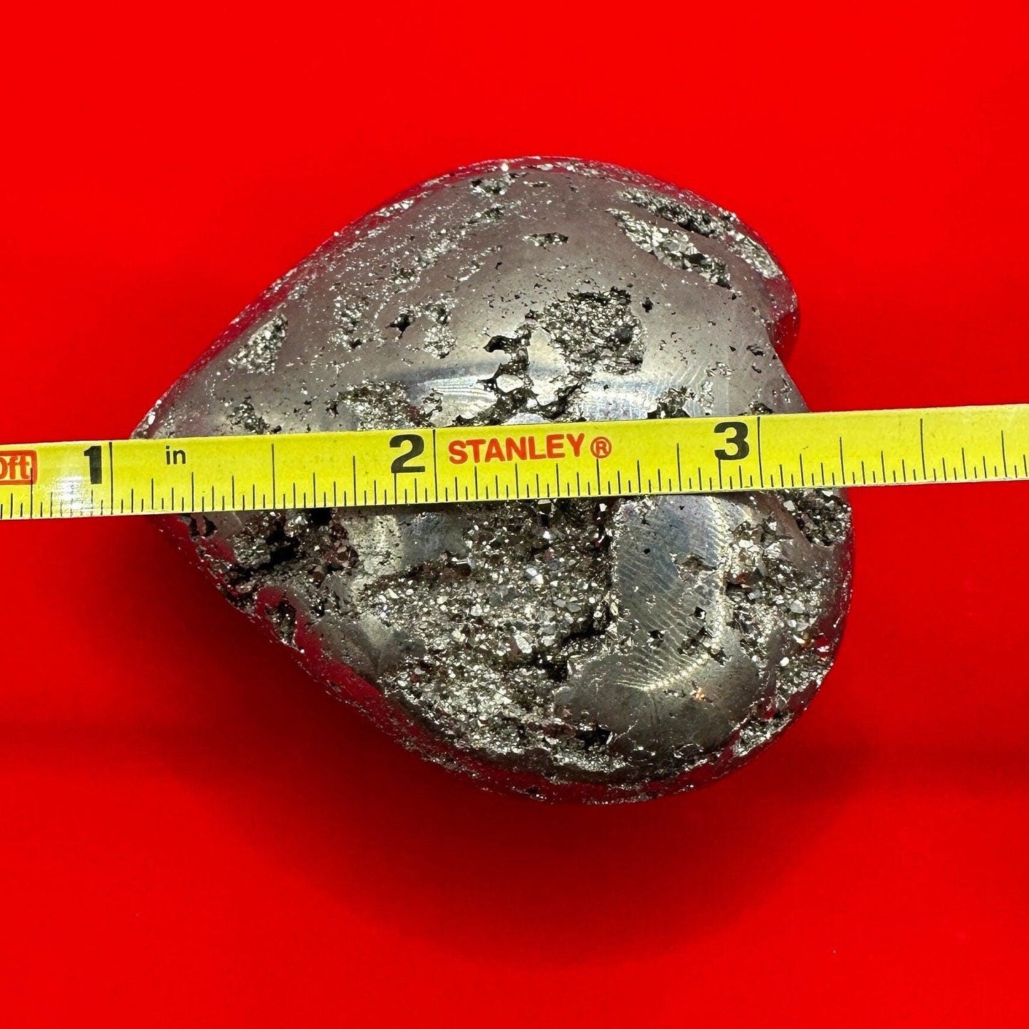 Beautiful Pyrite Heart, Pyrite, Heart Shaped, Balance, Heart, Arizona Pyrite, willpower, Mothers Day, Fools Gold, 11.5 ounces