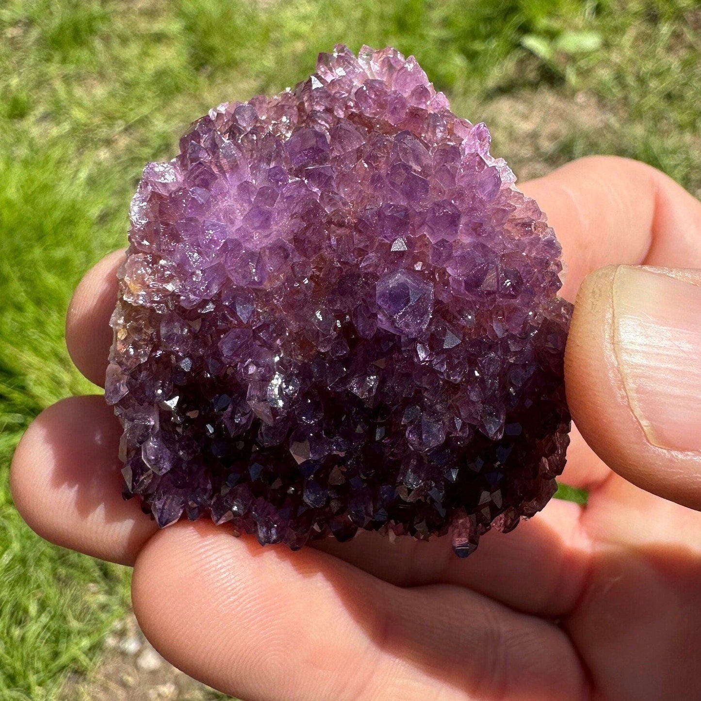 Deep Purple Amethyst Crystal, AAA+ Turkish Amethyst, Crystals, Alacam Mine, Crystal Collection, Crown Chakra, Turkey, 47.74 grams