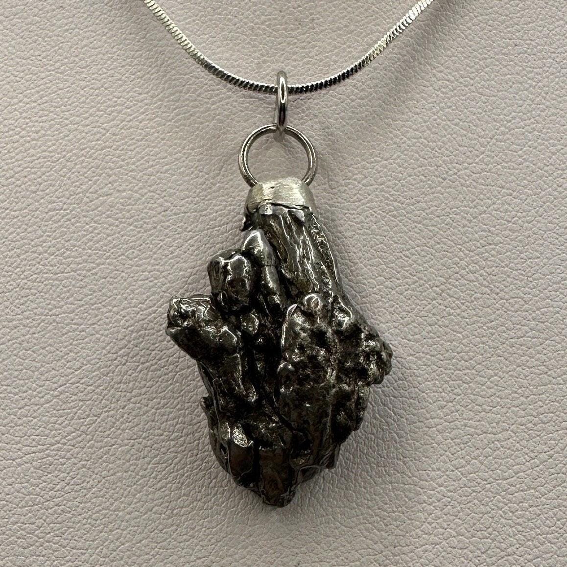 Campo del Cielo Meteorite Pendant, Astronomy Gift, Meteorite Jewelry, Iron Meteorite, Meteorite Pendant, COA, Astronomy Gift, 14.70 Grams