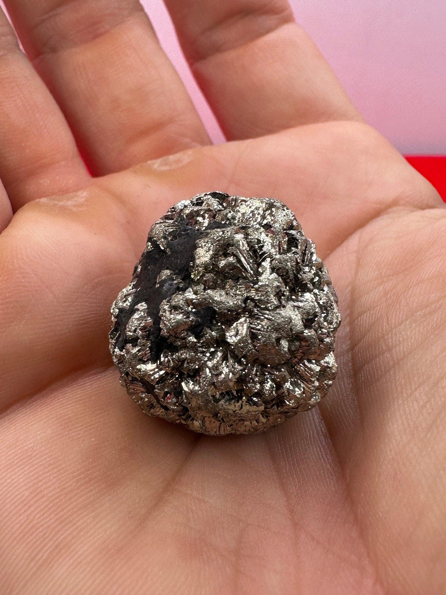 Golden Prophecy Stone, Rare and Unique, Marcasite Nodule, Crystal of Protection, Pyrite, Reiki, Rock Collection, Transformation, 32.96 grams