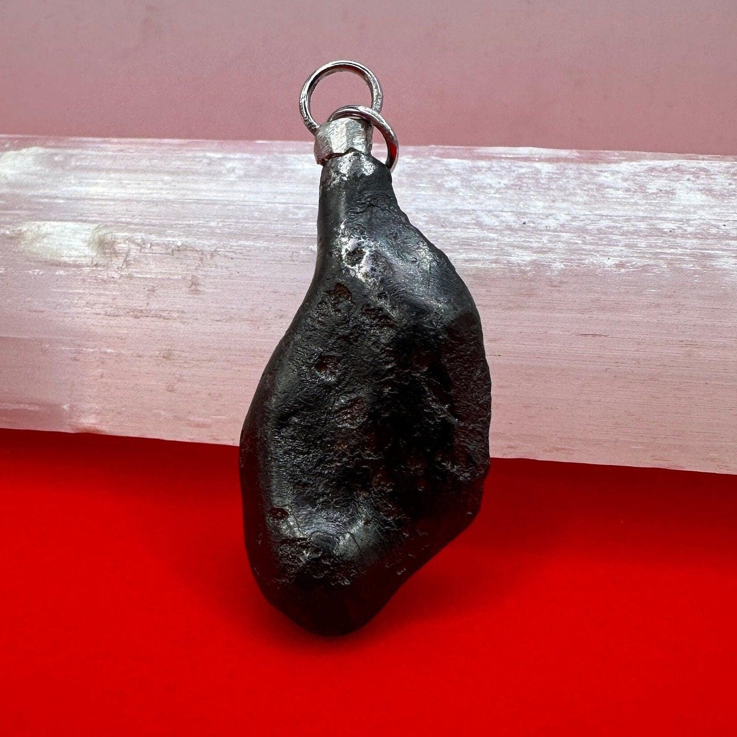 Sikhote-Alin Meteorite Pendant 20.28 grams, Astronomy Gift, Authentic Meteorite, Space Gift, Meteorite Jewelry, Iron Meteorite