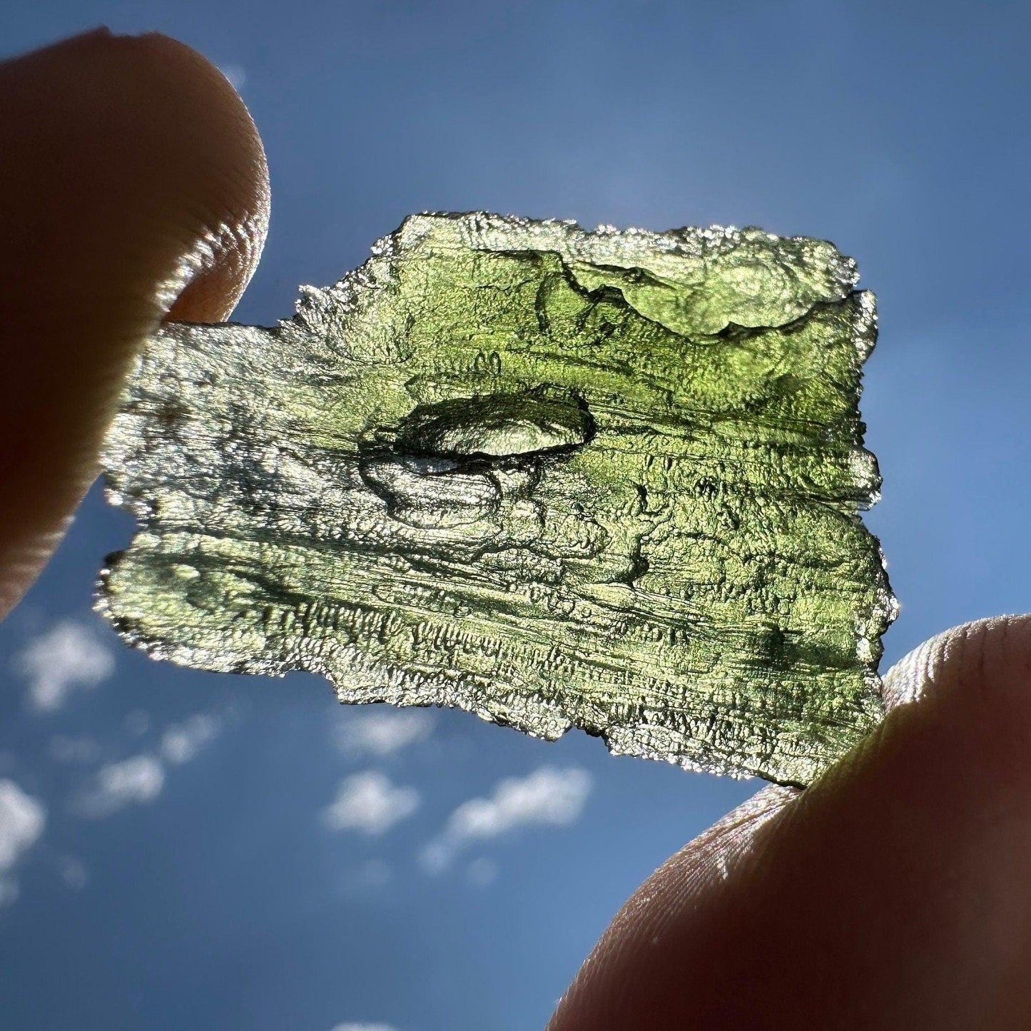 Moldavite Tektite Specimen, High Quality, Transformation, Manifestation, Reiki, Authentic Moldavite Specimen, 5.05 grams|25.25 carats