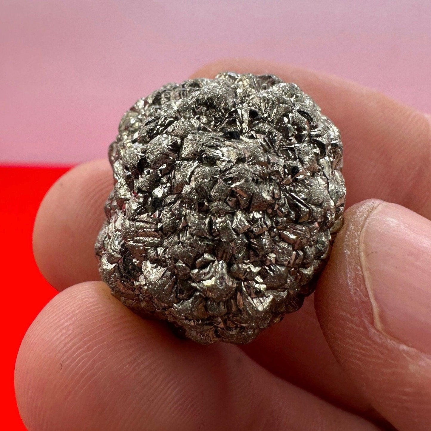 Golden Prophecy Stone: Marcasite Pyrite Nodule, Reiki Crystal, 24.58 grams