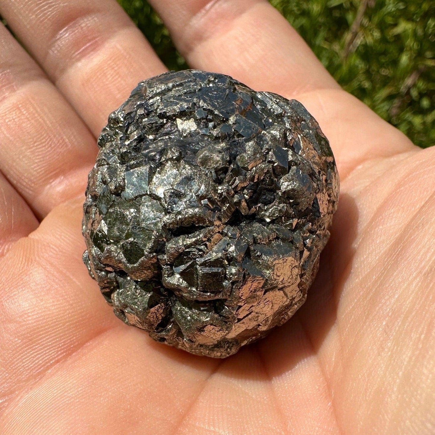 Golden Prophecy Stone, Rare and Unique, Marcasite Nodule, Crystal of Protection, Pyrite, Reiki, Rock Collection, Transformation, 87.56 grams