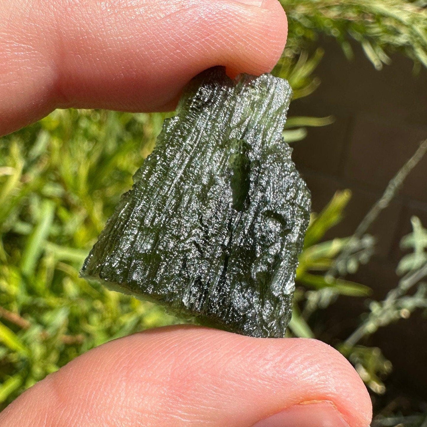 Moldavite Tektite Specimen, High Quality, Transformation, Manifestation, Reiki, Authentic Moldavite Specimen, 5.05 grams|25.25 carats